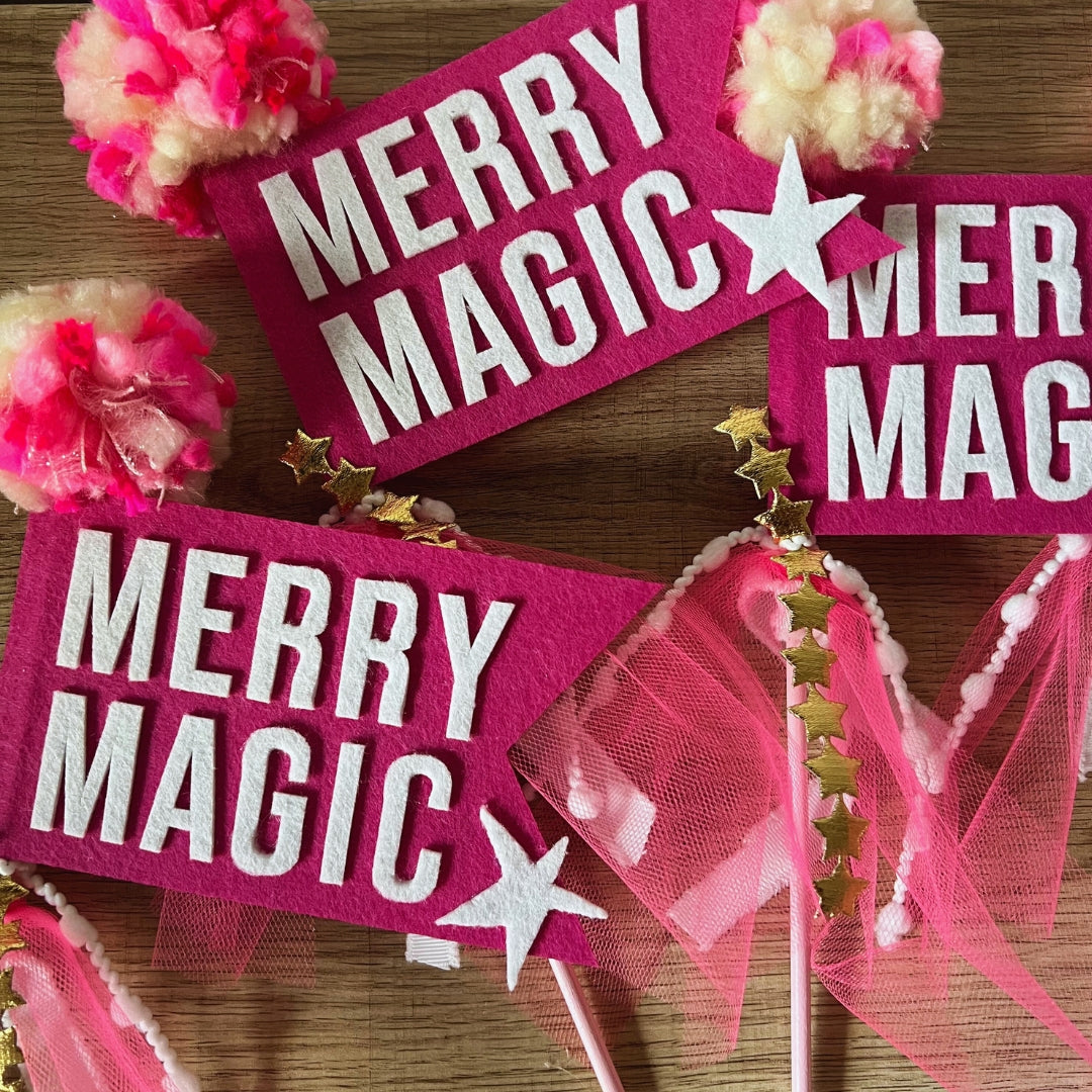 Christmas Felt Pennant Wand