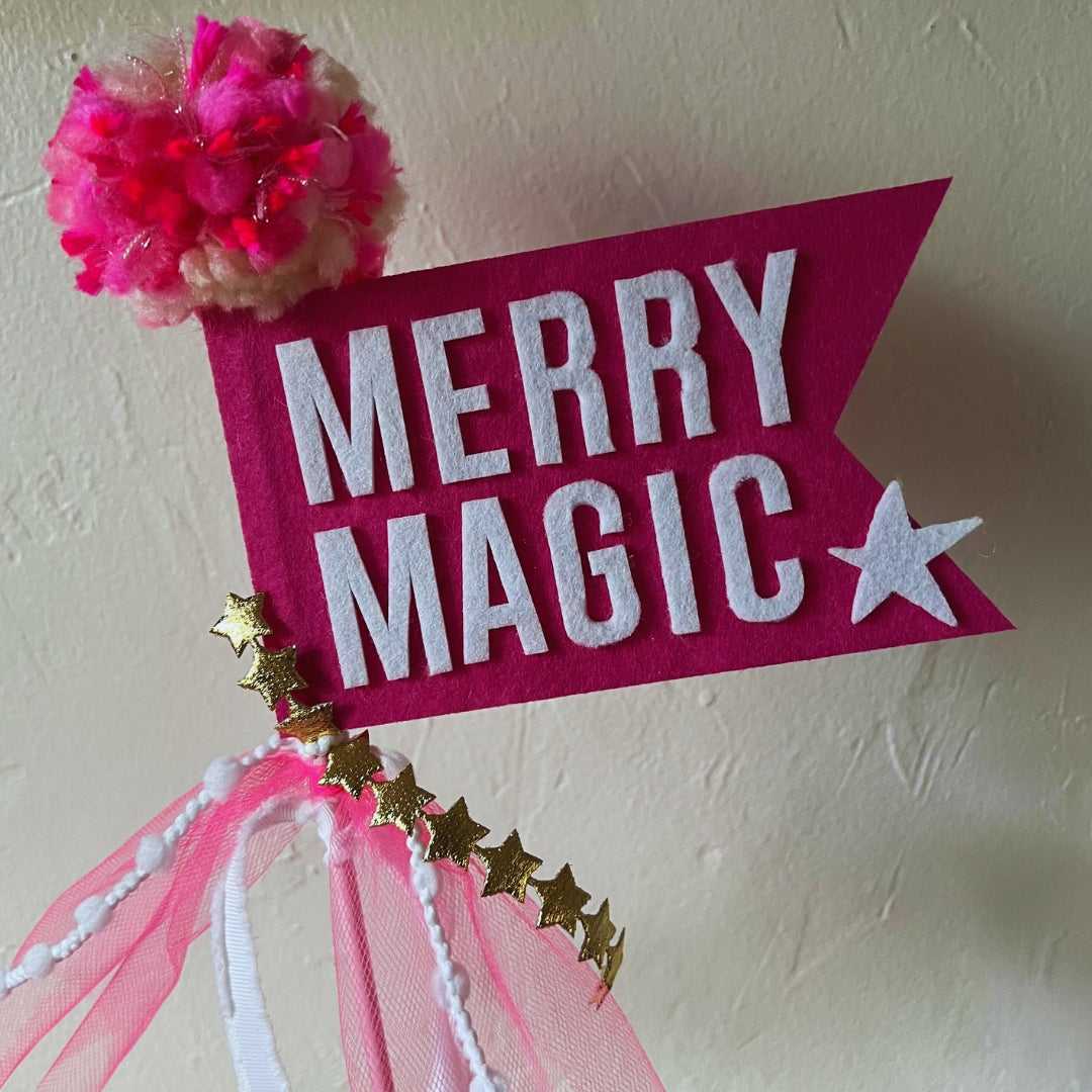 Christmas Felt Pennant Wand