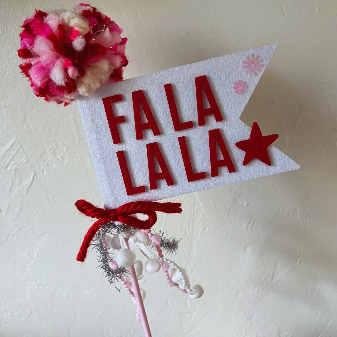 Christmas Felt Pennant Wand
