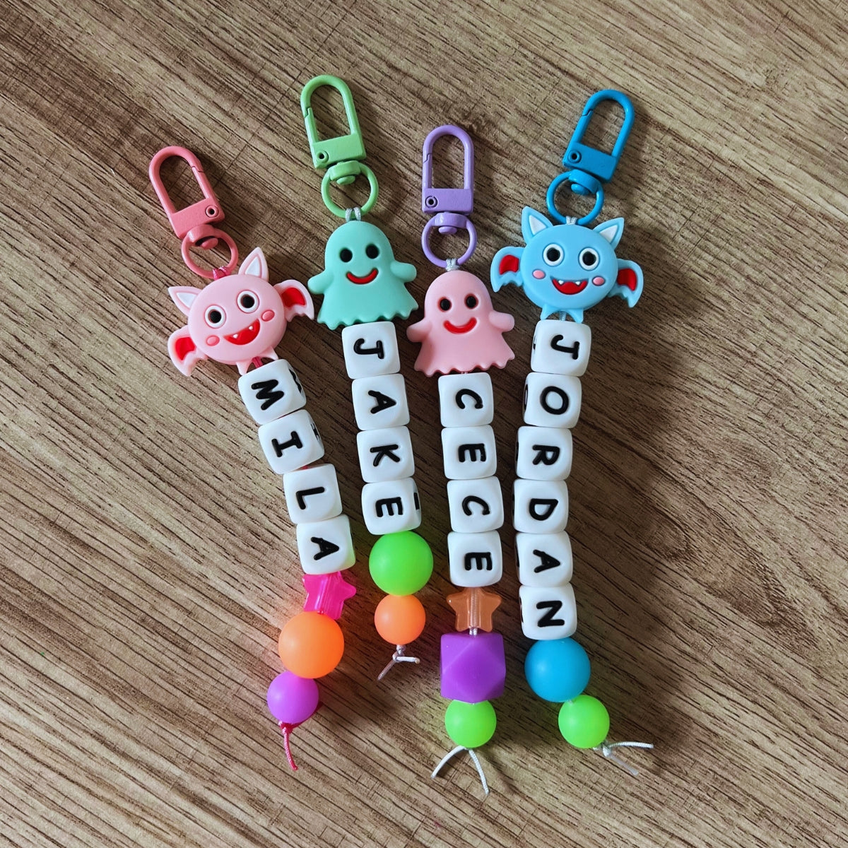 Personalized Halloween Silicone Name Tag / Bag Tag / Keychain