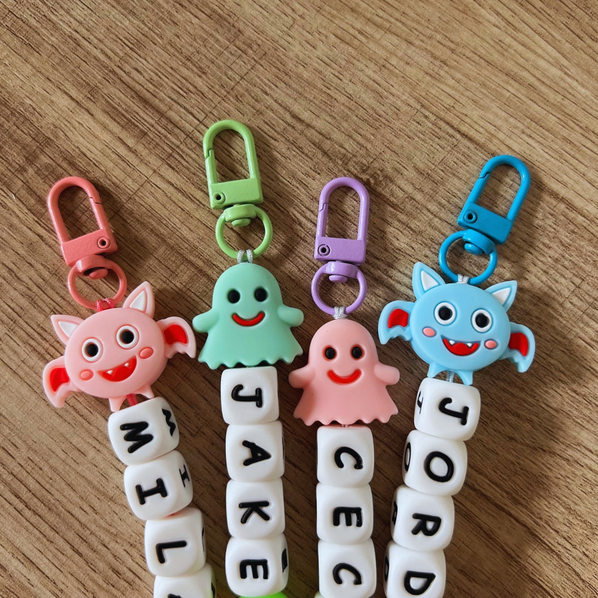 Personalized Halloween Silicone Name Tag / Bag Tag / Keychain