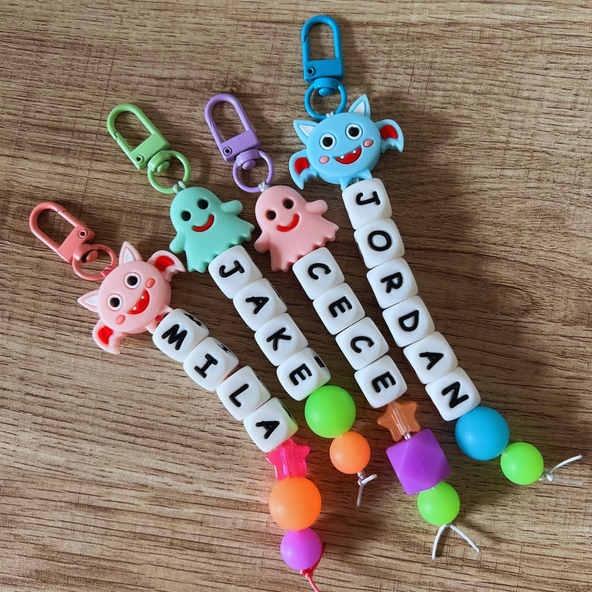 Personalized Halloween Silicone Name Tag / Bag Tag / Keychain