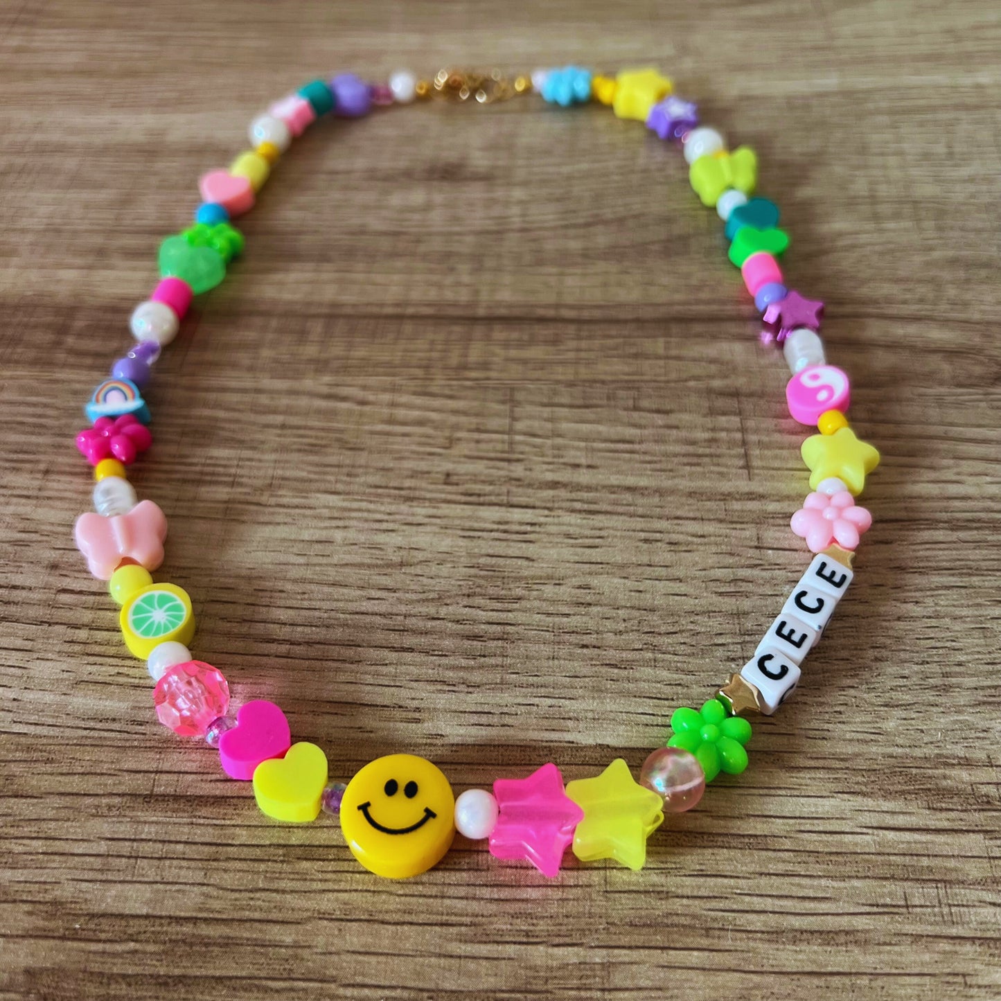 Personalized Playful Beaded Necklace