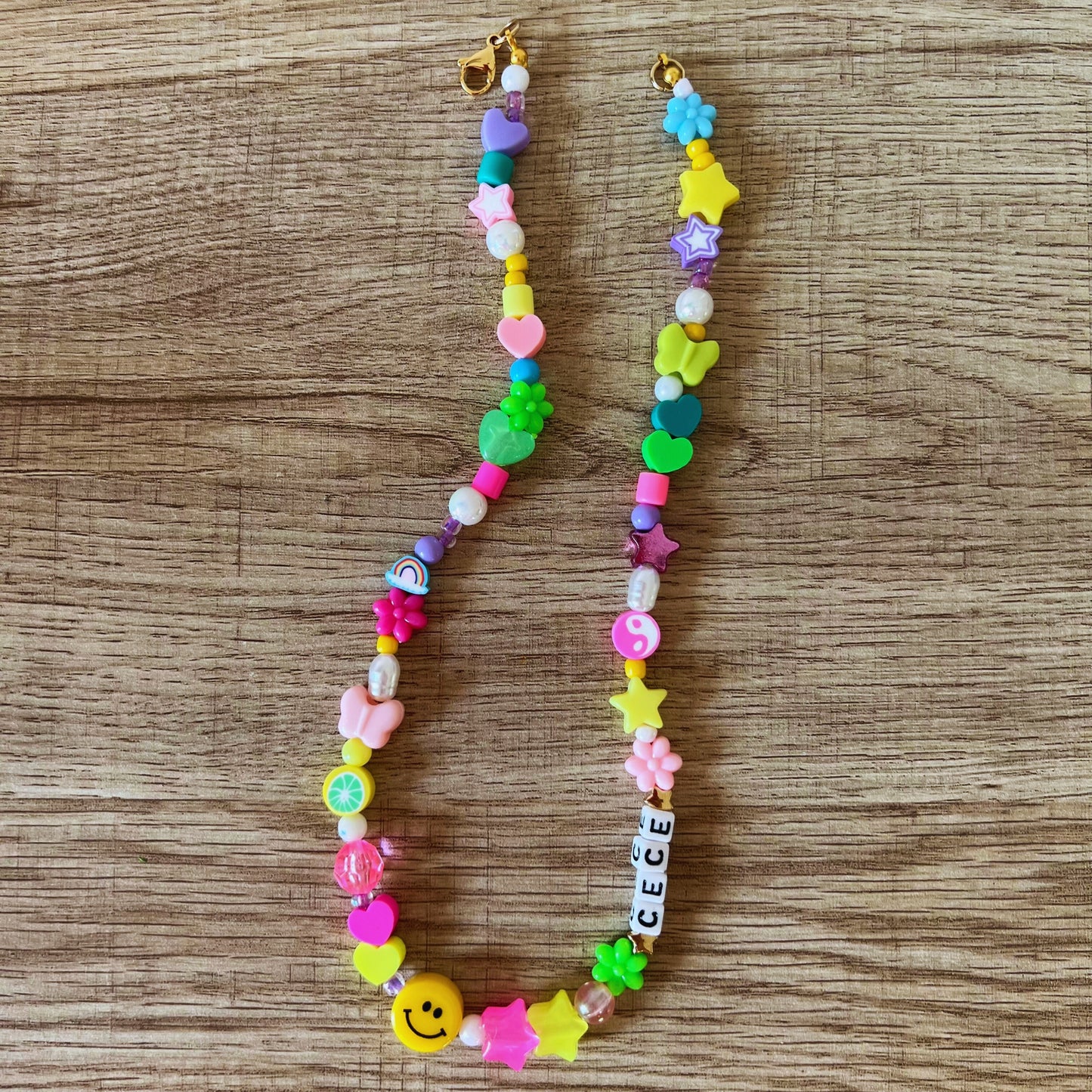 Personalized Playful Beaded Necklace