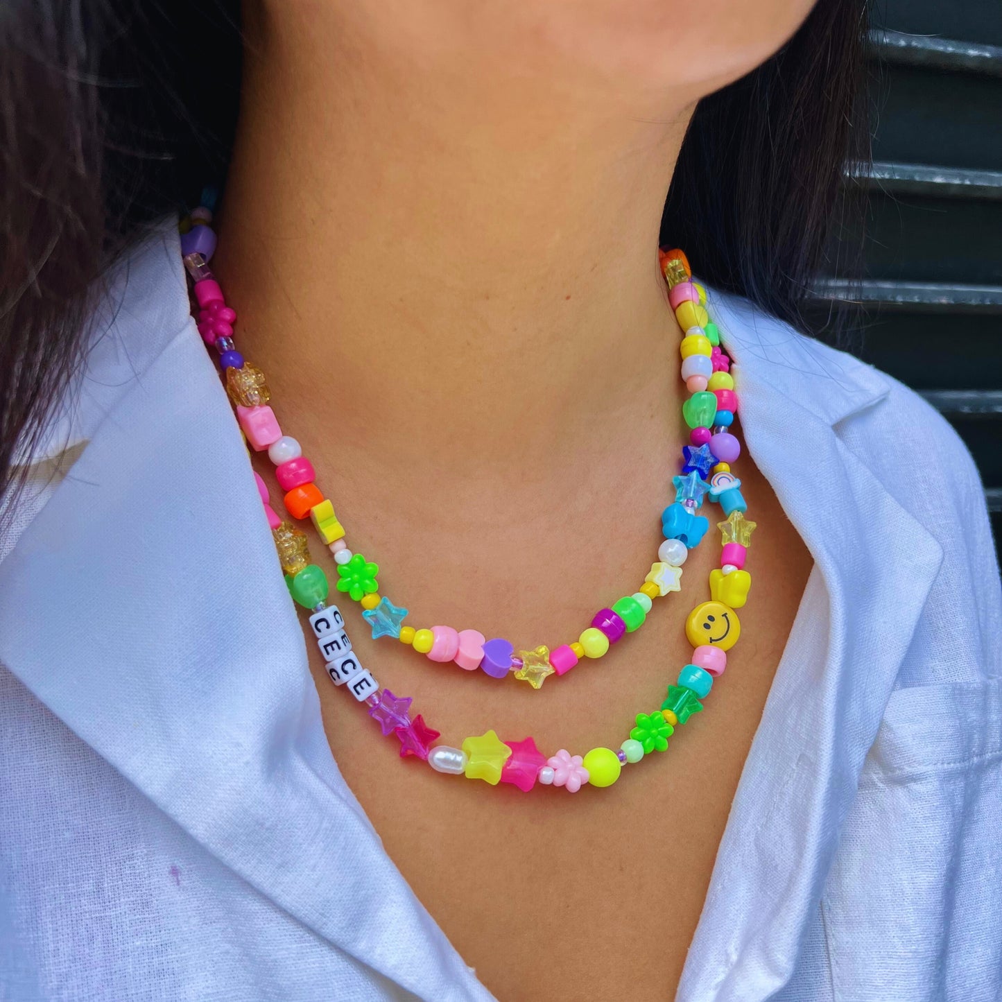 Personalized Playful Beaded Necklace