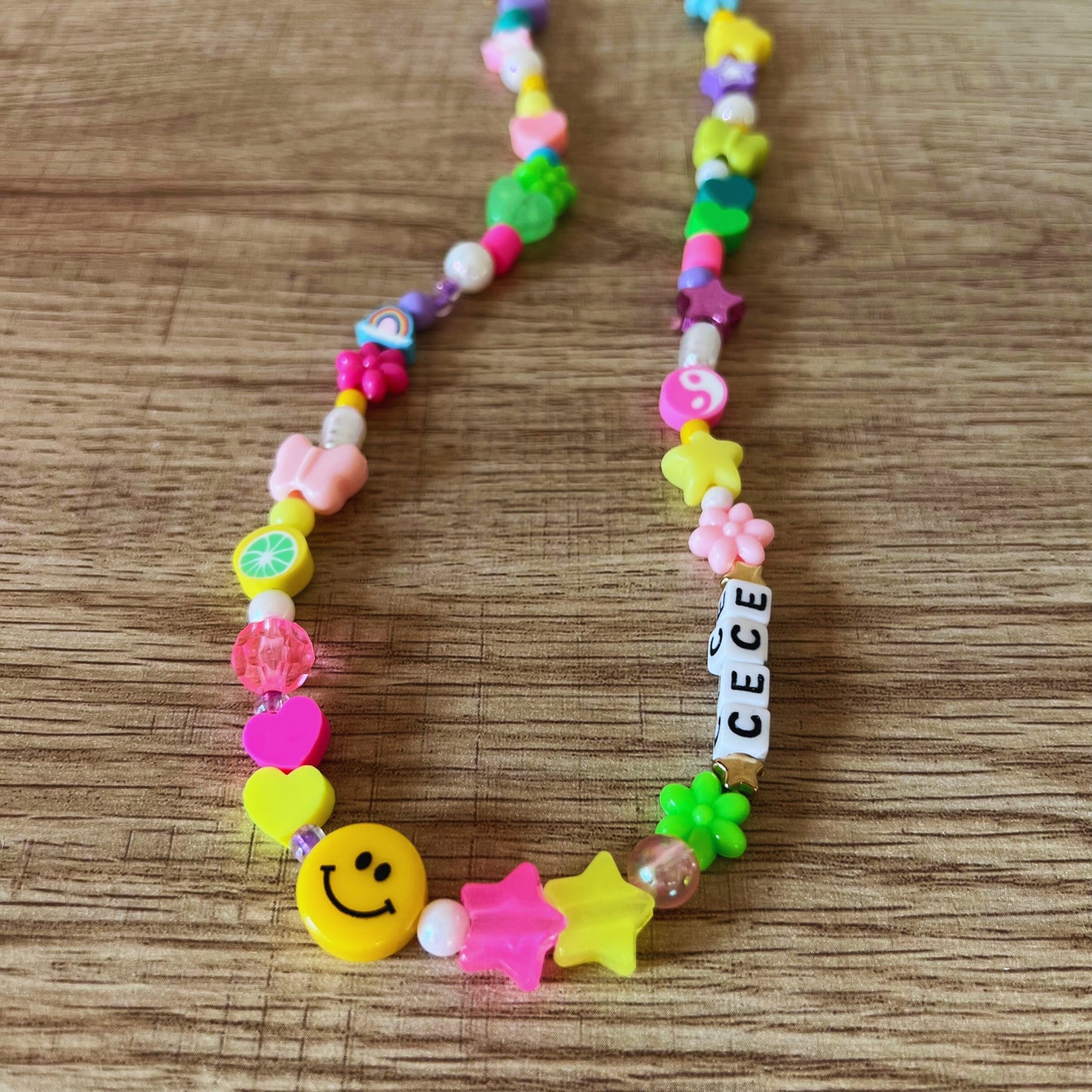 Personalized Playful Beaded Necklace