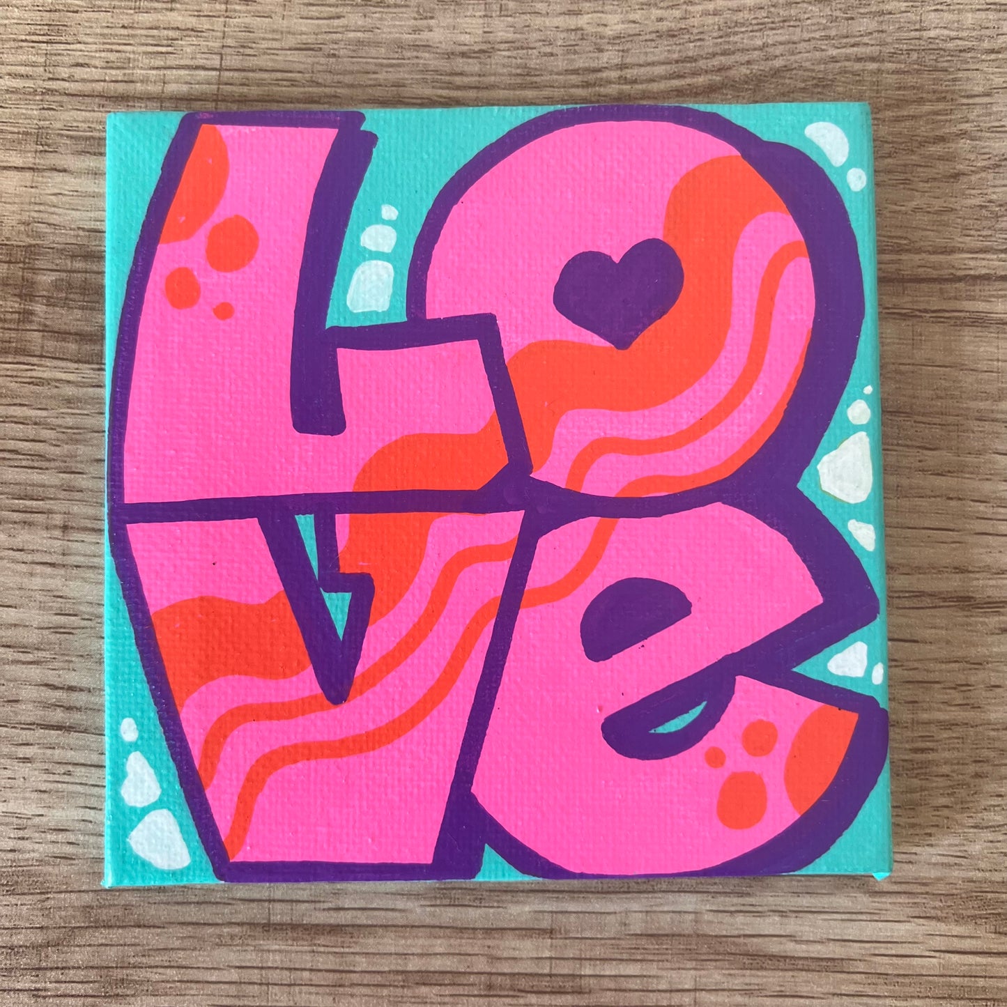 4" x 4" Tiny Love Paintings