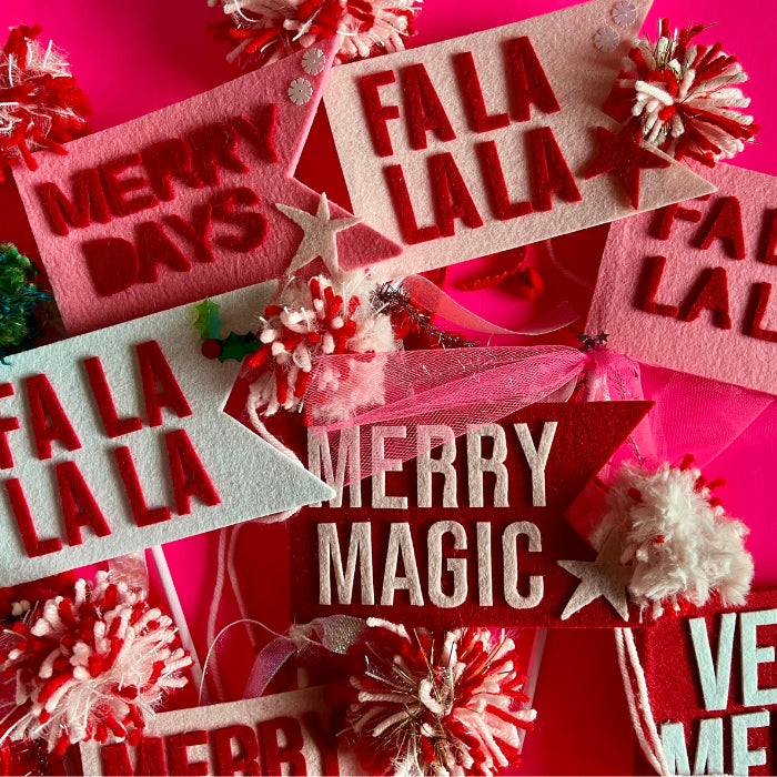 Christmas Felt Pennant Wand