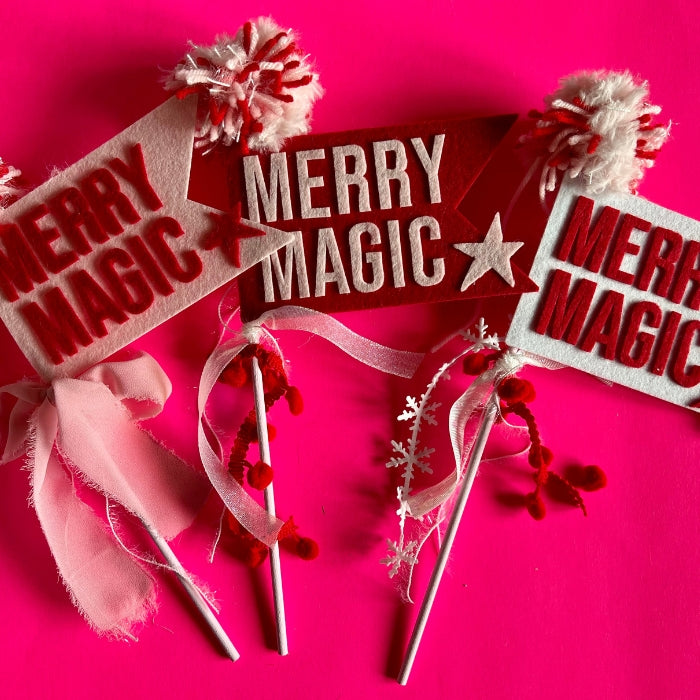 Christmas Felt Pennant Wand