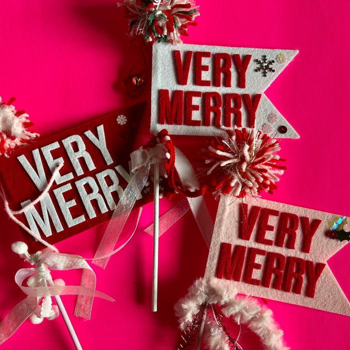 Christmas Felt Pennant Wand