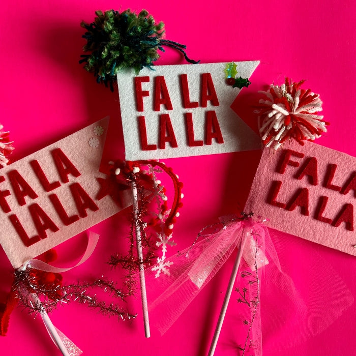 Christmas Felt Pennant Wand
