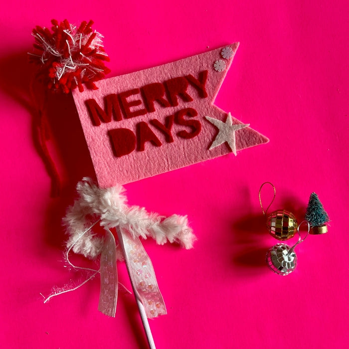 Christmas Felt Pennant Wand