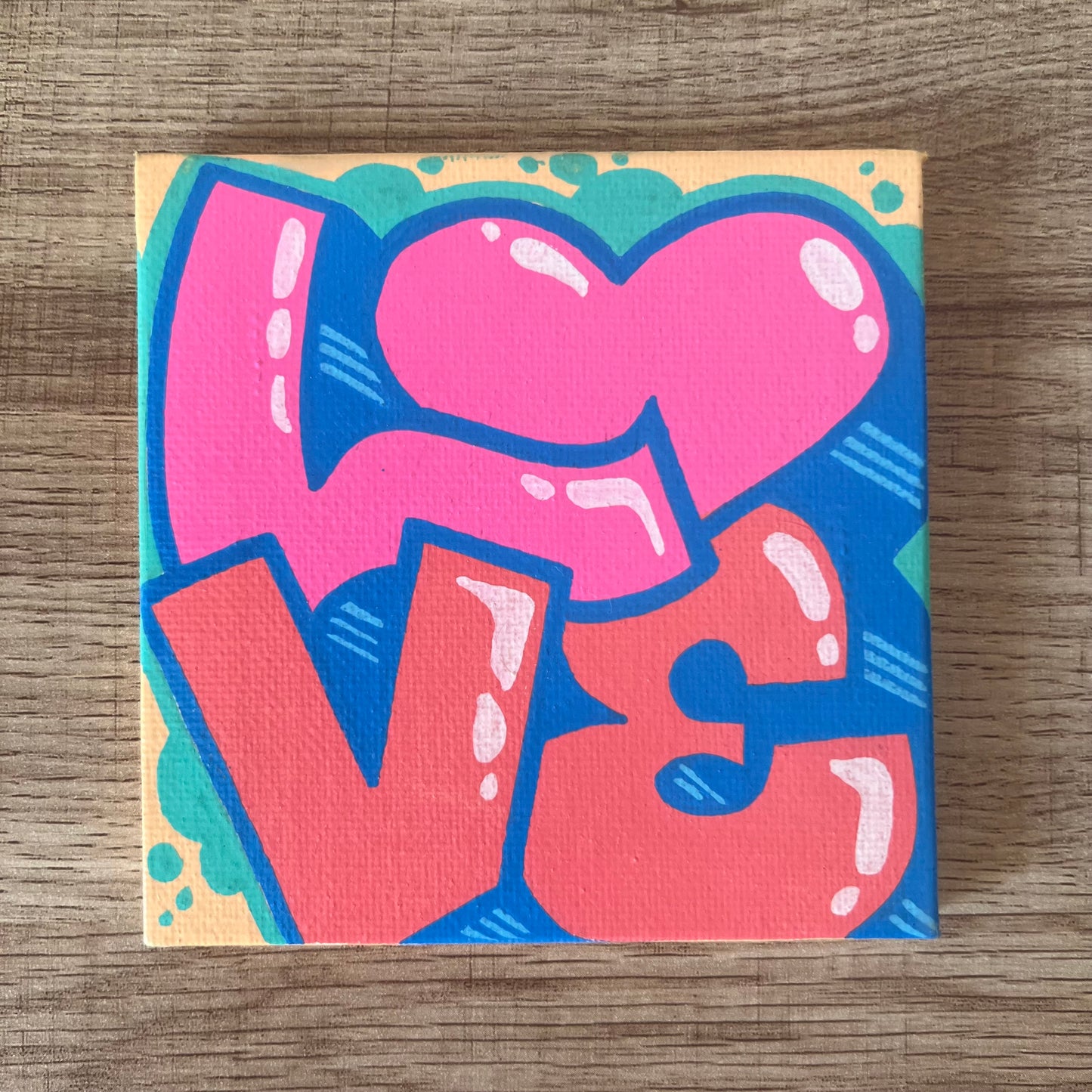 4" x 4" Tiny Love Paintings