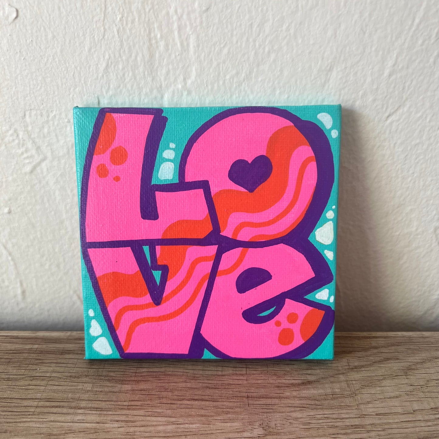 4" x 4" Tiny Love Paintings