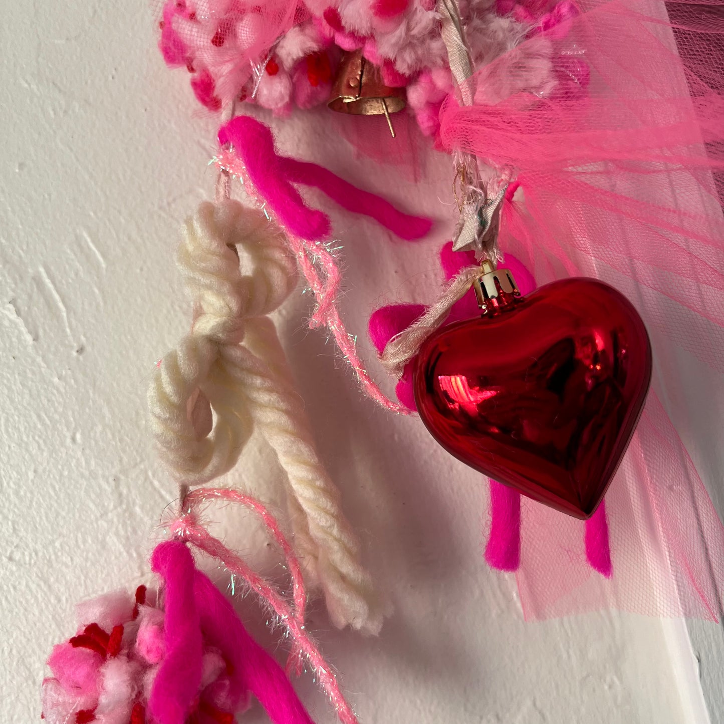Whimsical Heart & Pom-Pom Garland