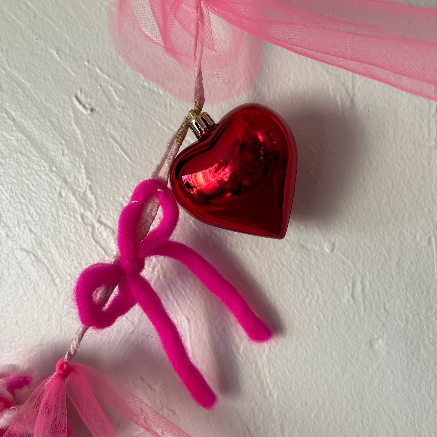 Whimsical Heart & Pom-Pom Garland