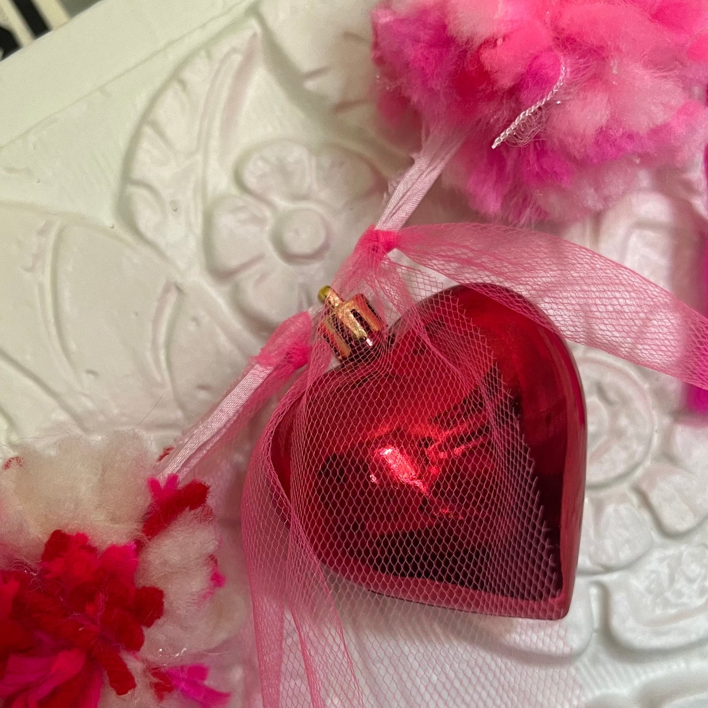 Whimsical Heart & Pom-Pom Garland