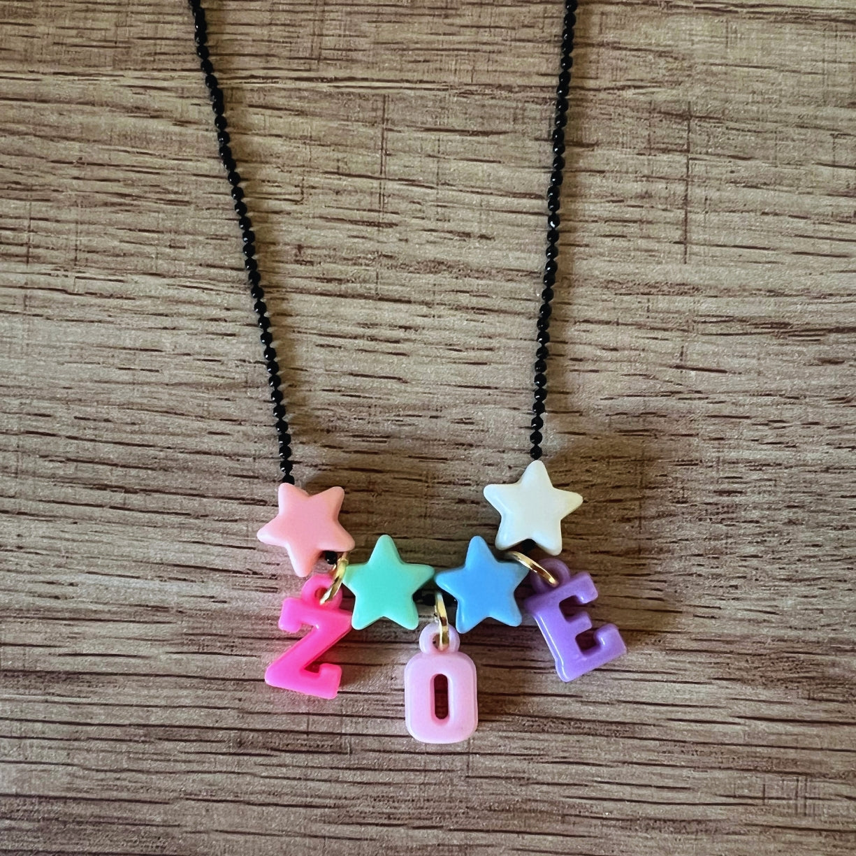 Personalized Candy-Colored Necklace