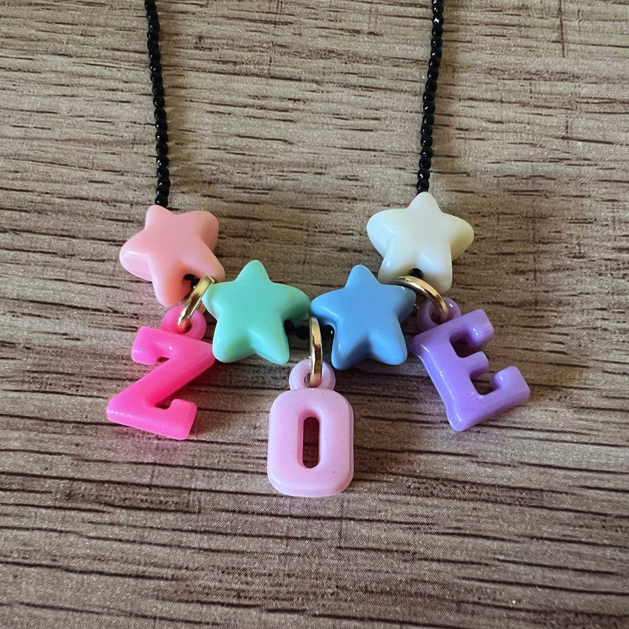Personalized Candy-Colored Necklace