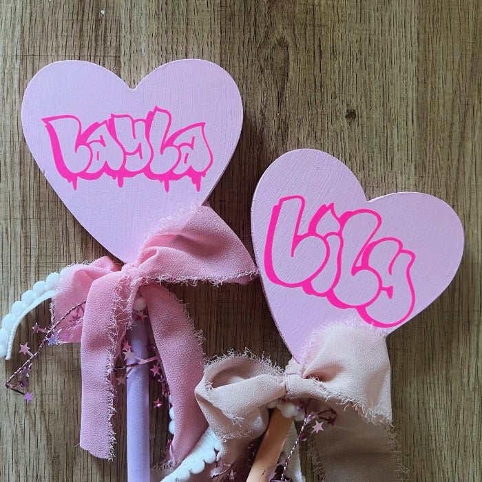 Personalized Graffiti Wood Wand Whimsy