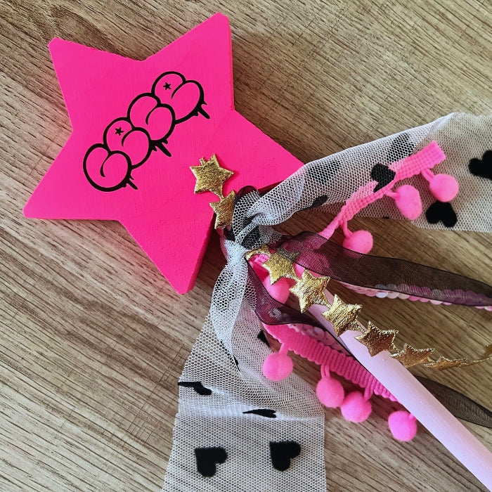 Personalized Graffiti Wood Wand Whimsy