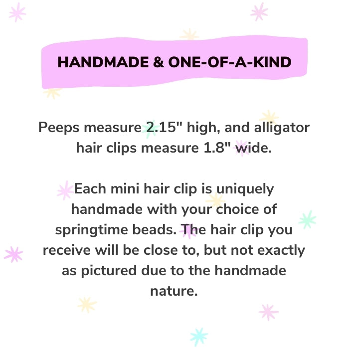Spring + Easter Mini Hair Clip for girls
