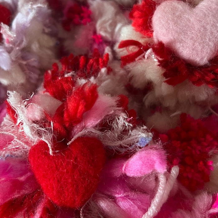 Whimsical Heart & Pom-Pom Garland