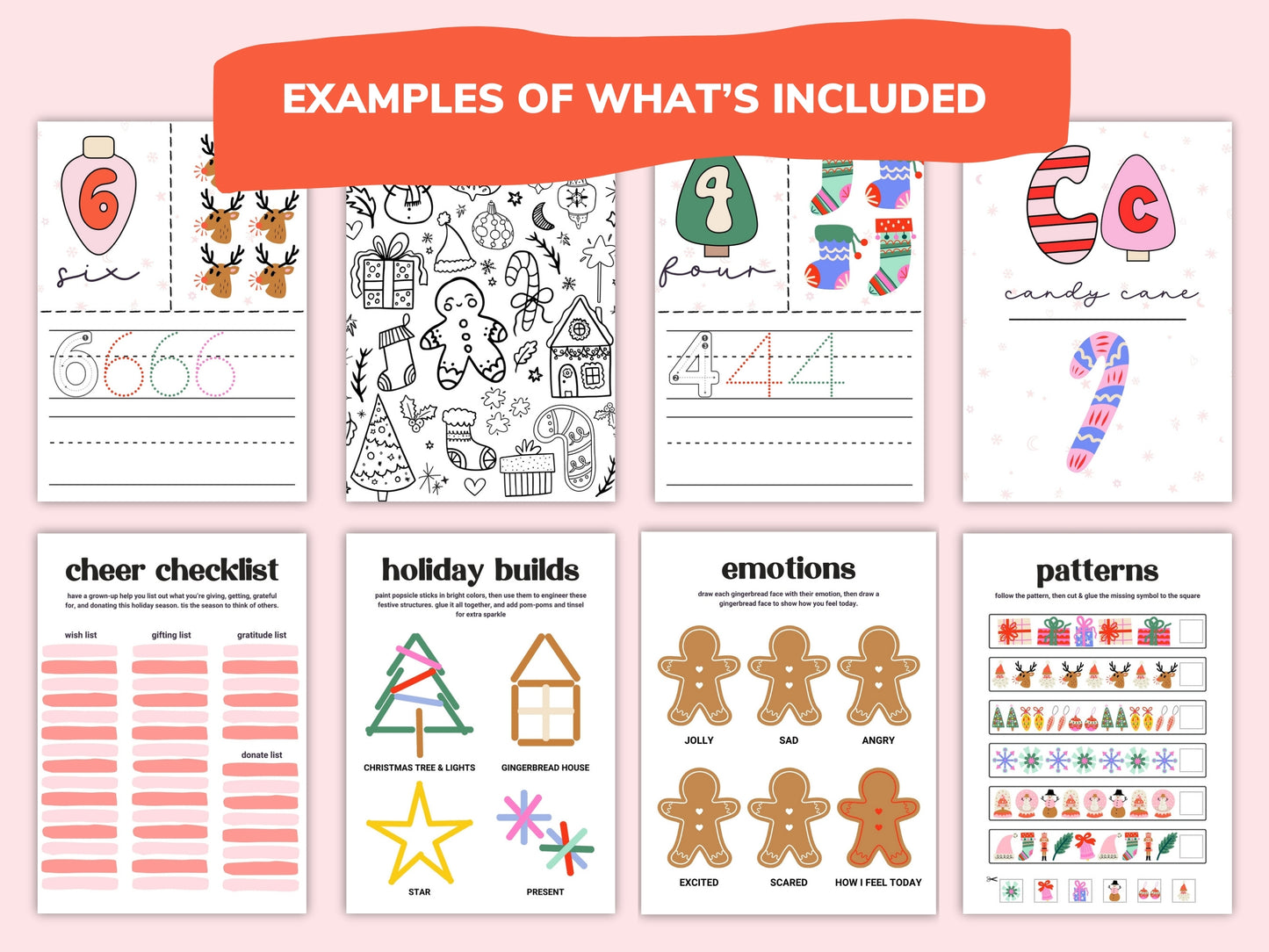 Holiday Kids Worksheets / Downloadable File / Digital Worksheets