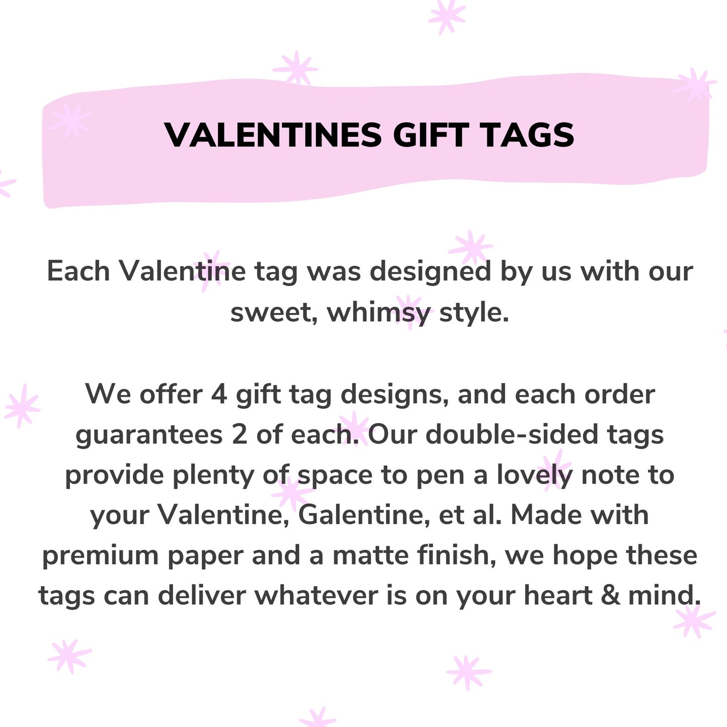 Valentines Day Gift Tags / Love Notes -- Designed by us!