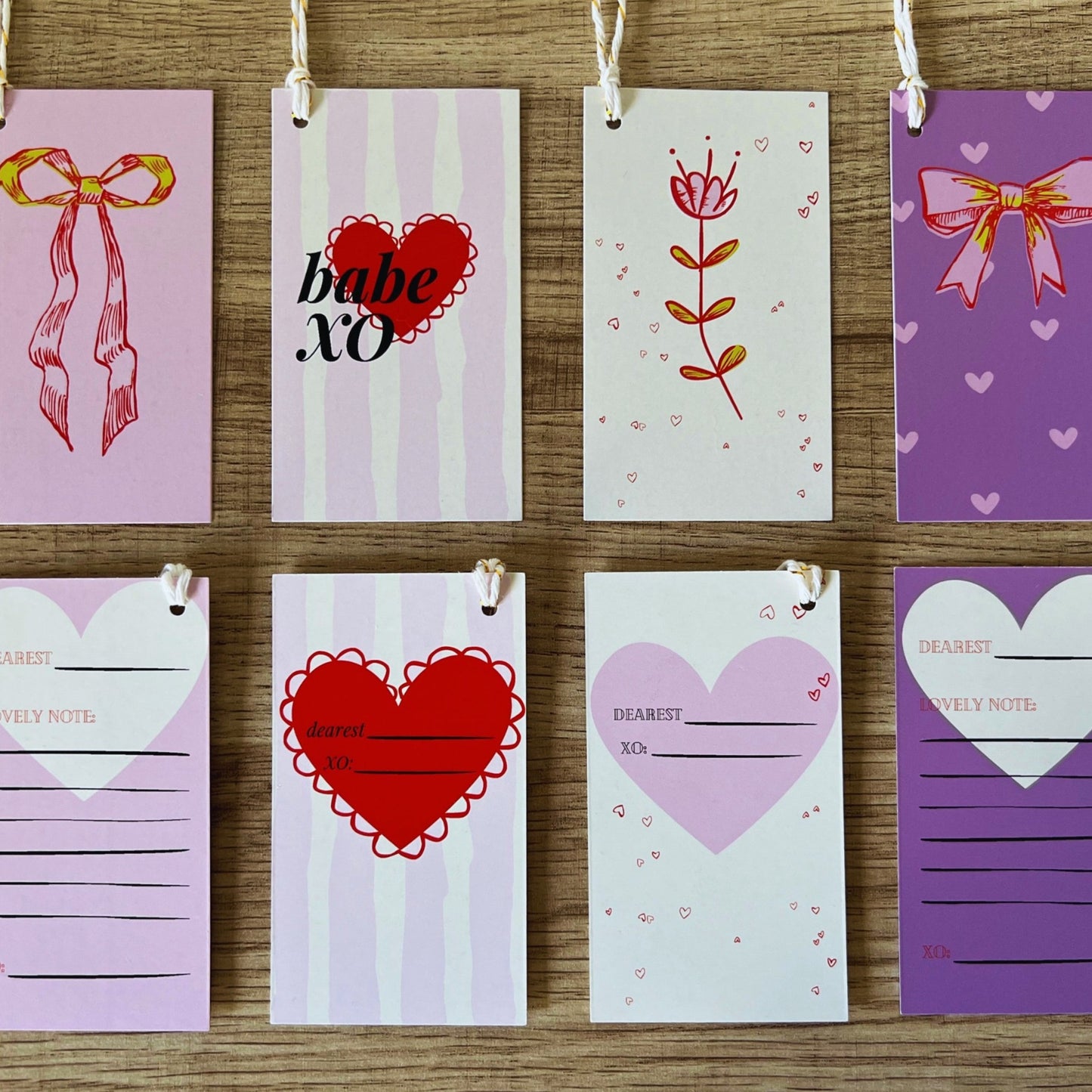 Valentines Day Gift Tags / Love Notes -- Designed by us!