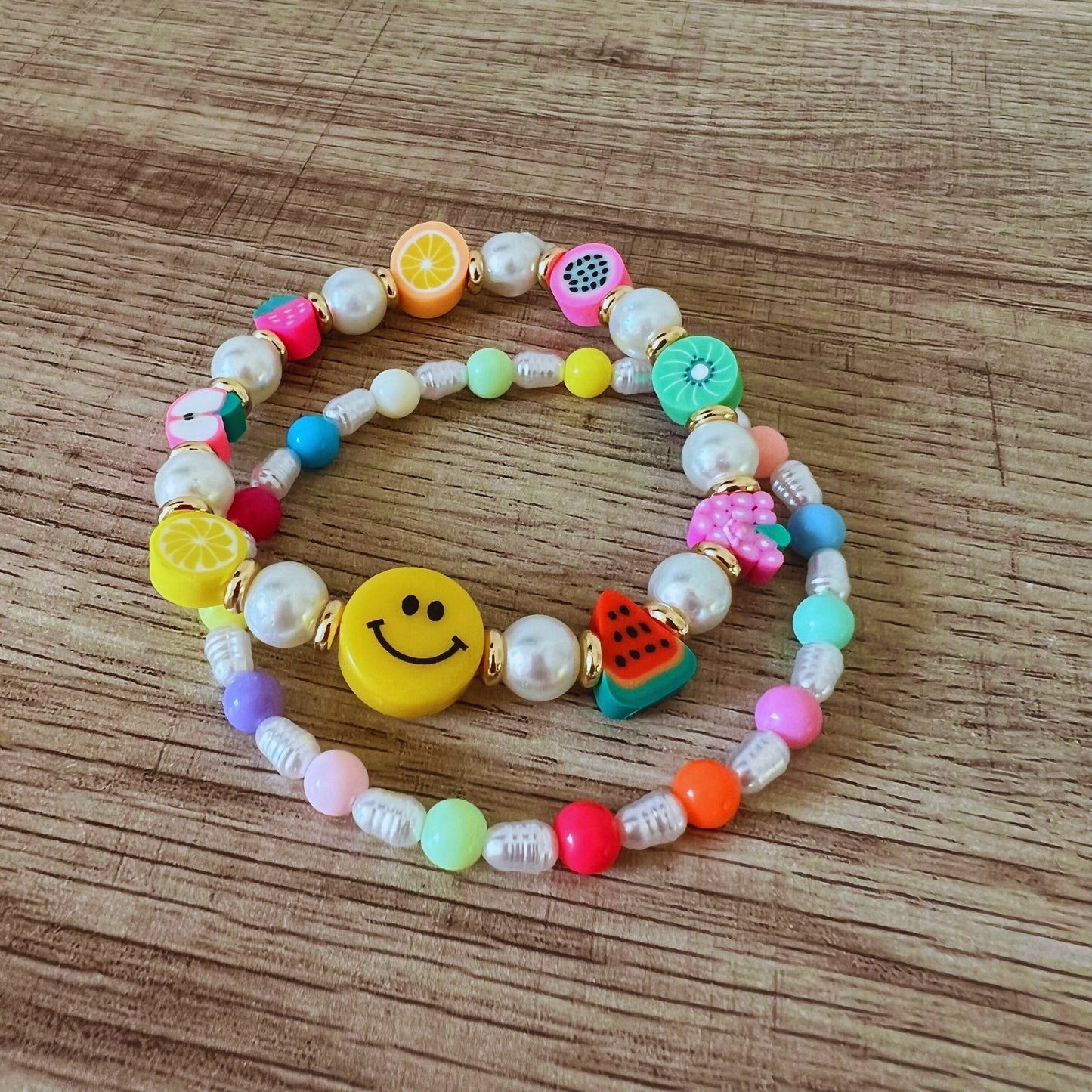 Fruity Beaded Bracelet Set