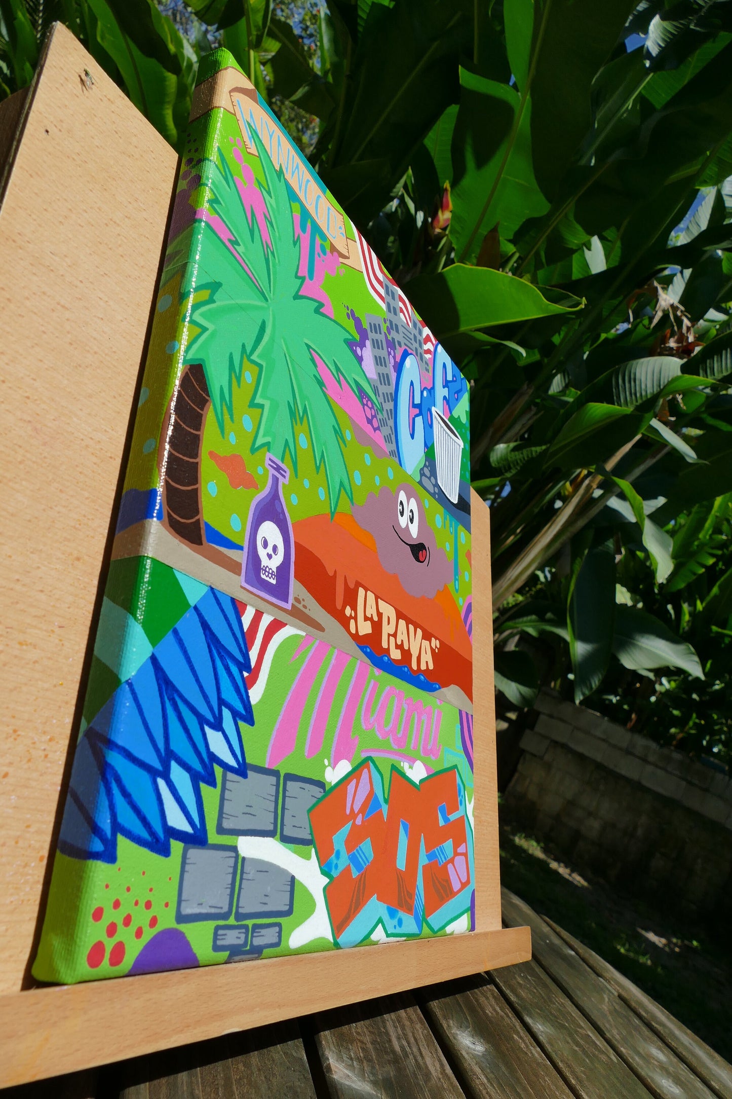 11" x 14" Blur116th Miami Graffiti Painting