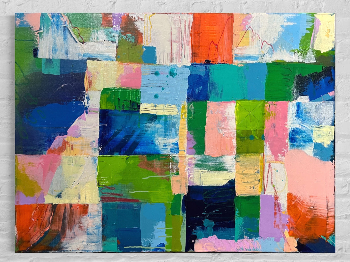 40" x 30" Dreamy Abstract Painting