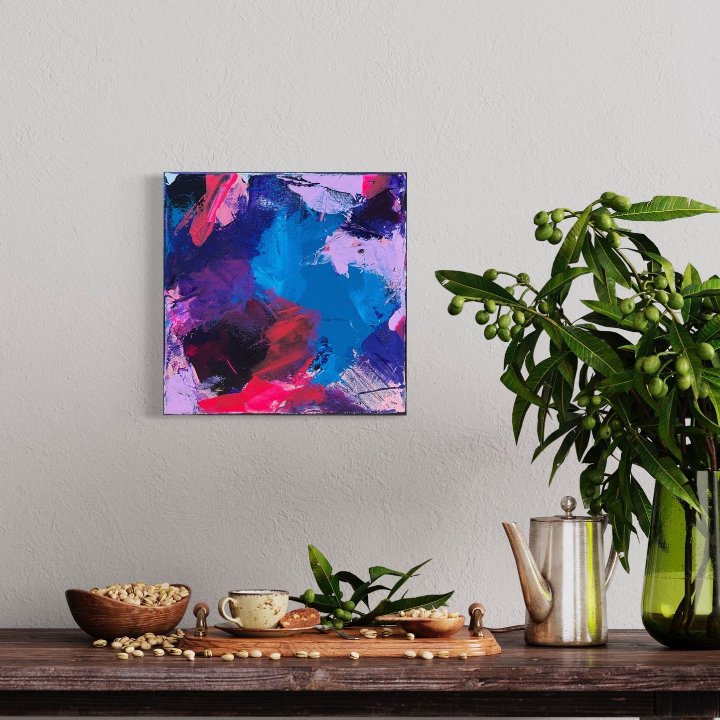 12" x 12" Cosmic Abstract Painting