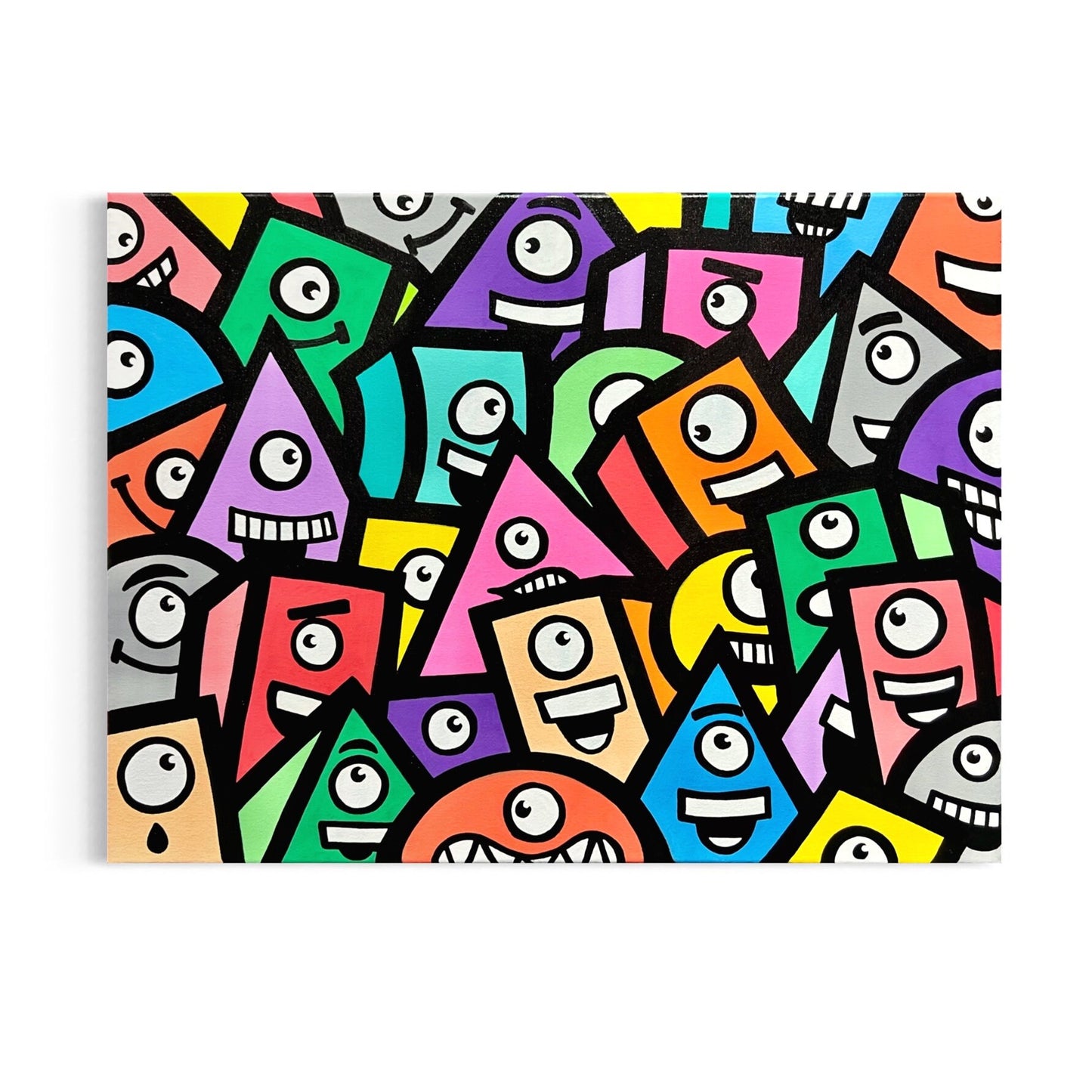 24" x 18" Whimsical Shapes Painting