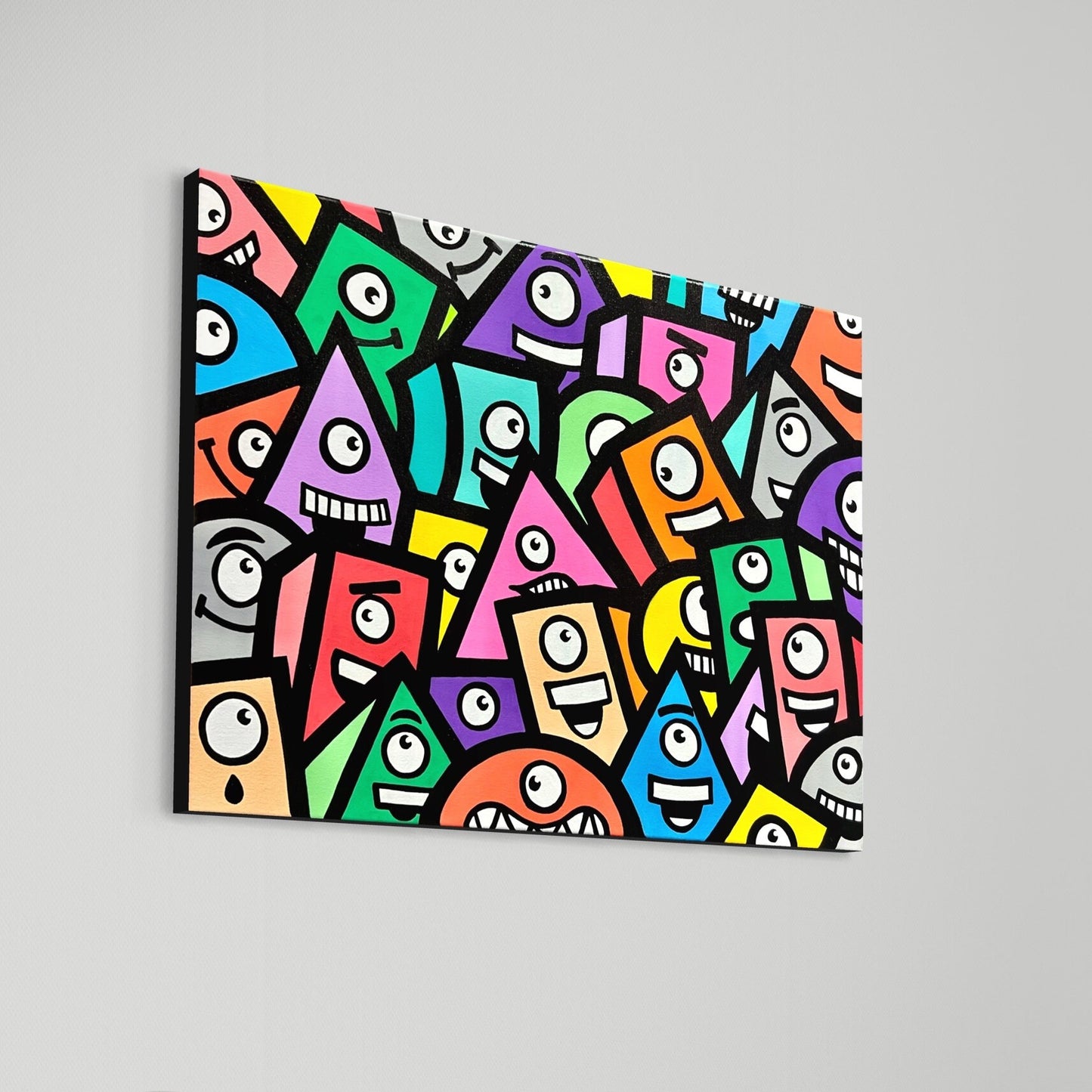 24" x 18" Whimsical Shapes Painting