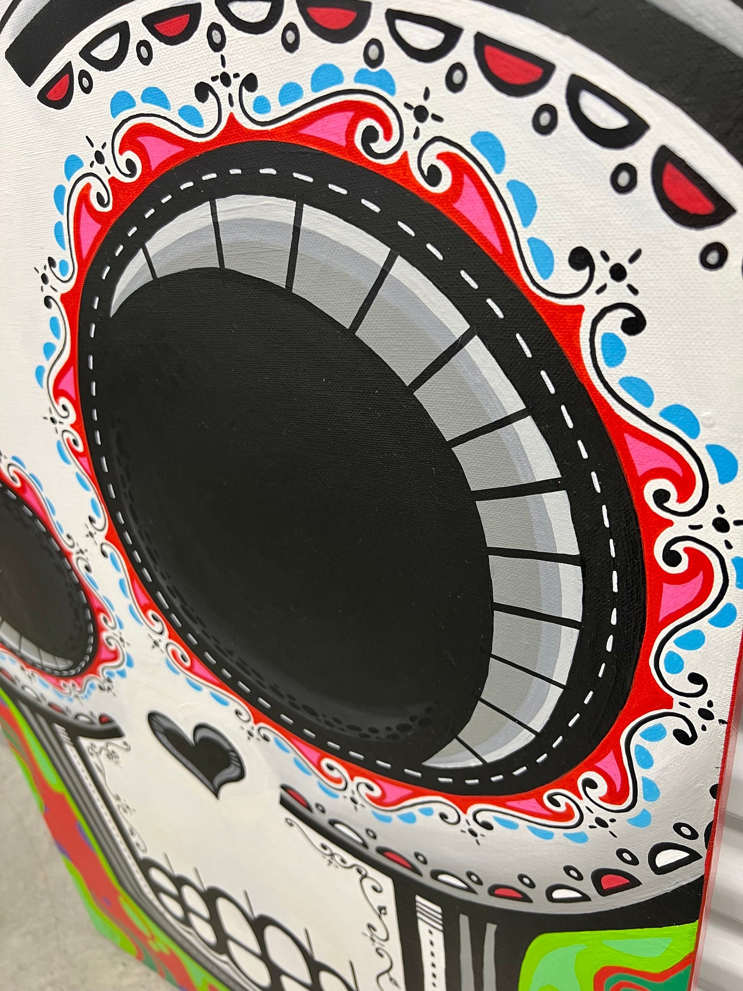 24" x 36" Sugar Skull Painting