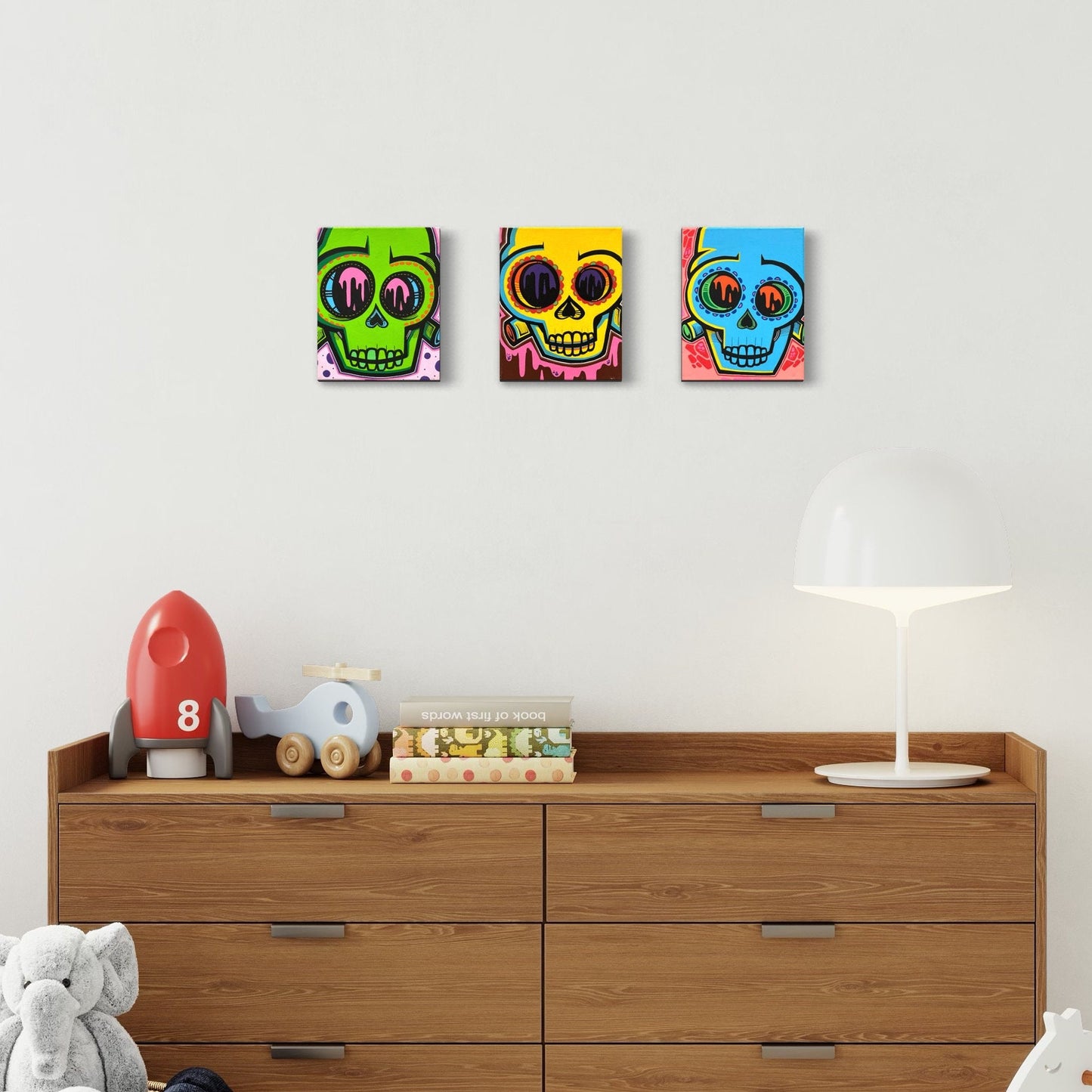 8" x 8" Sugar Skull Set