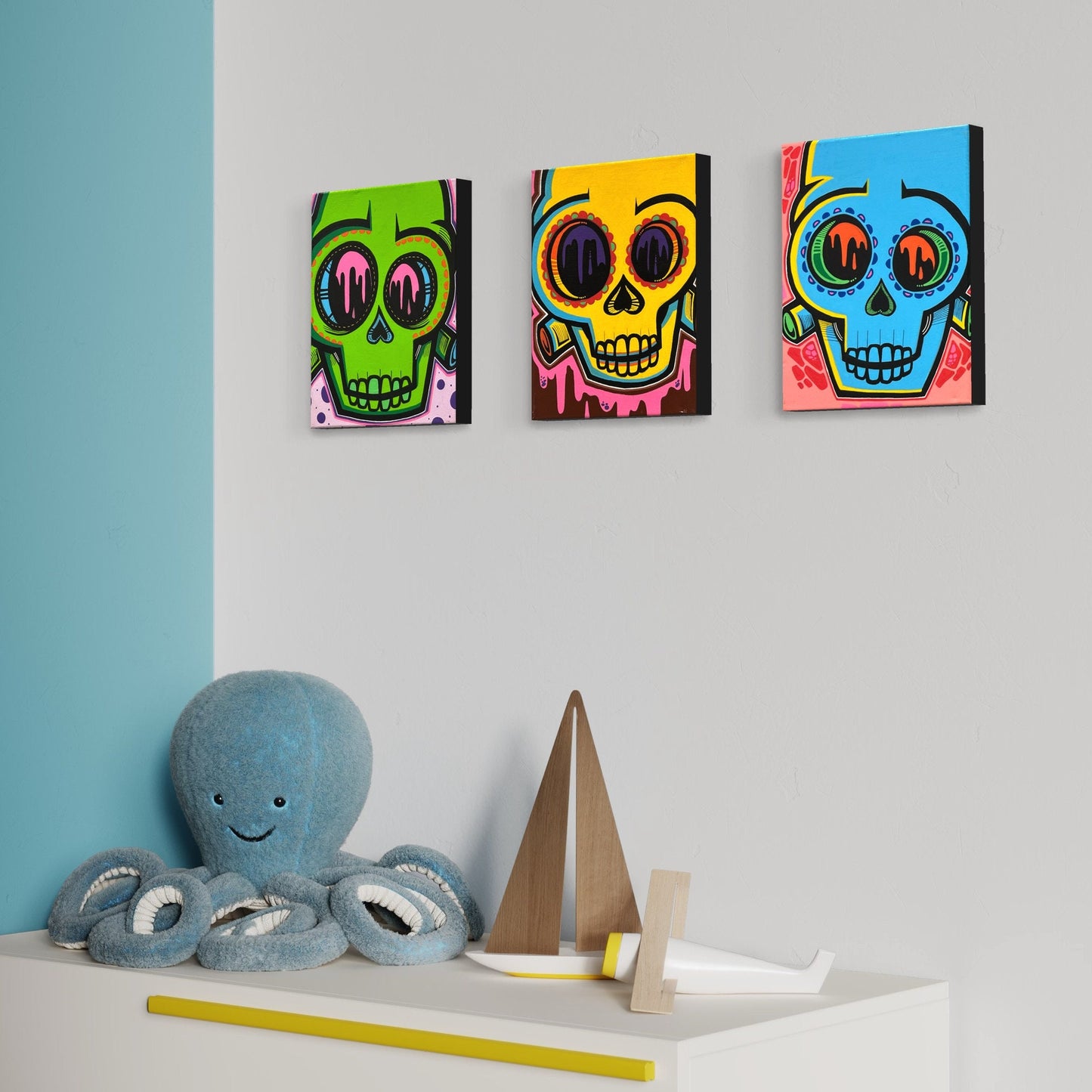 8" x 8" Sugar Skull Set