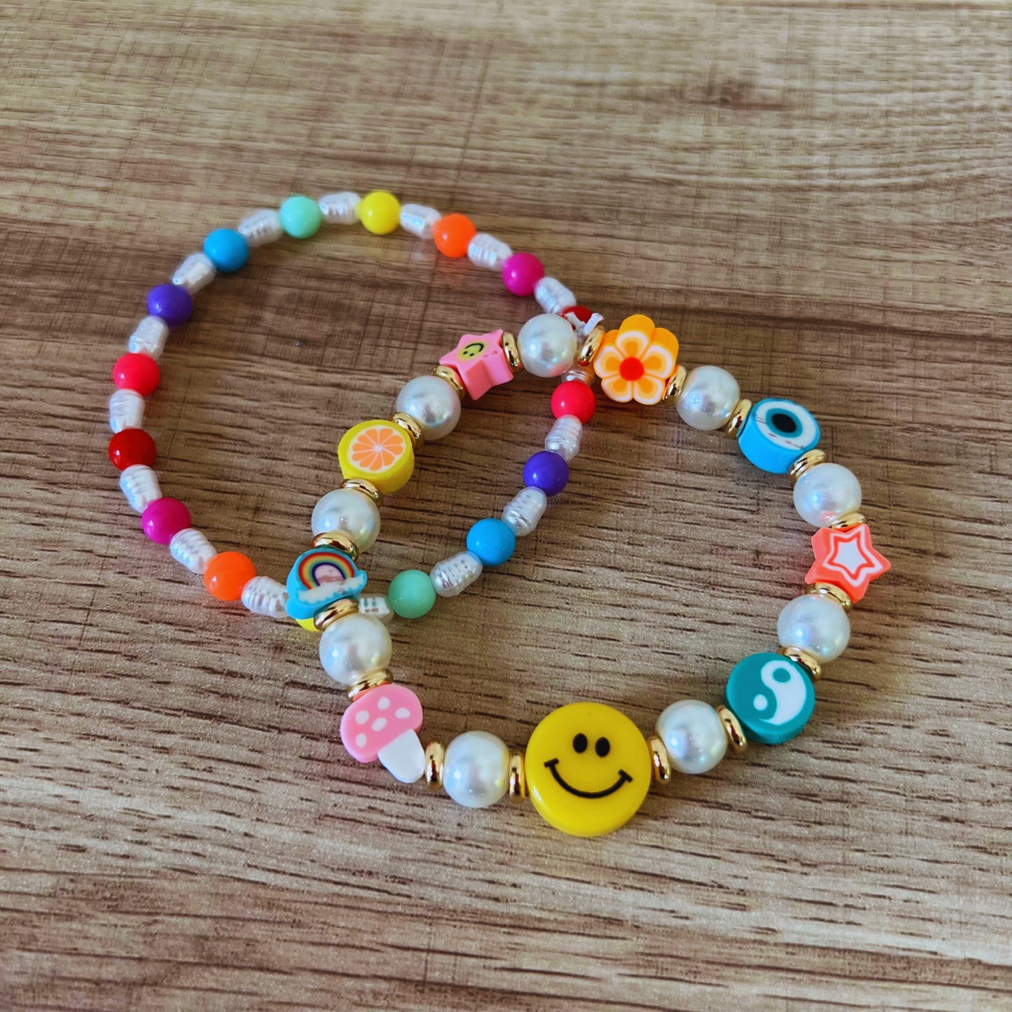 Bright Beaded Bracelet Set