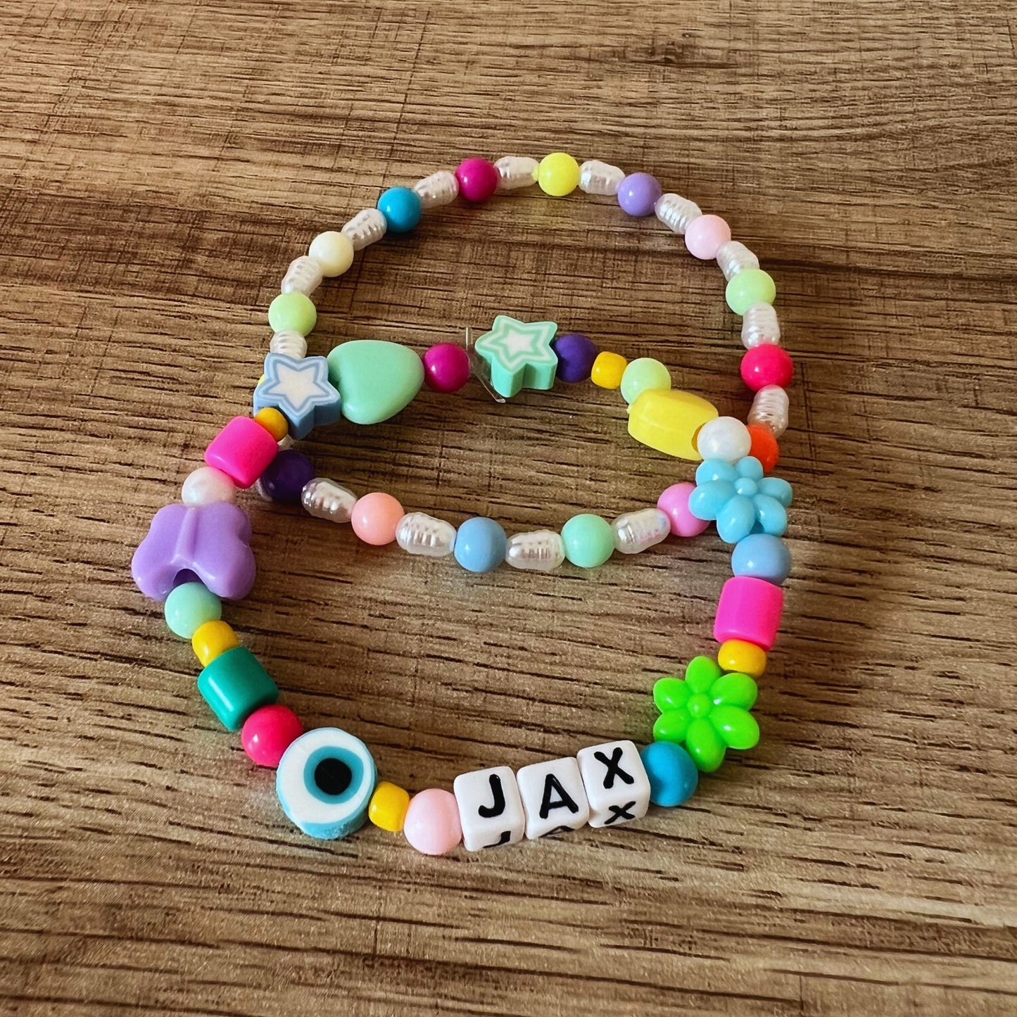 Personalized Beaded Bracelet Set