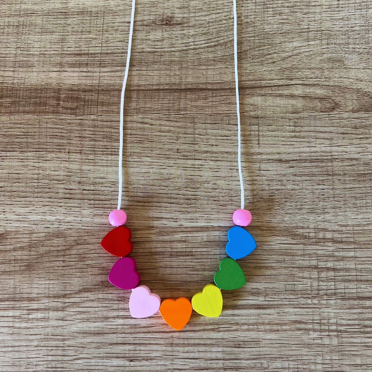 Whimsical Wood Beaded Necklace