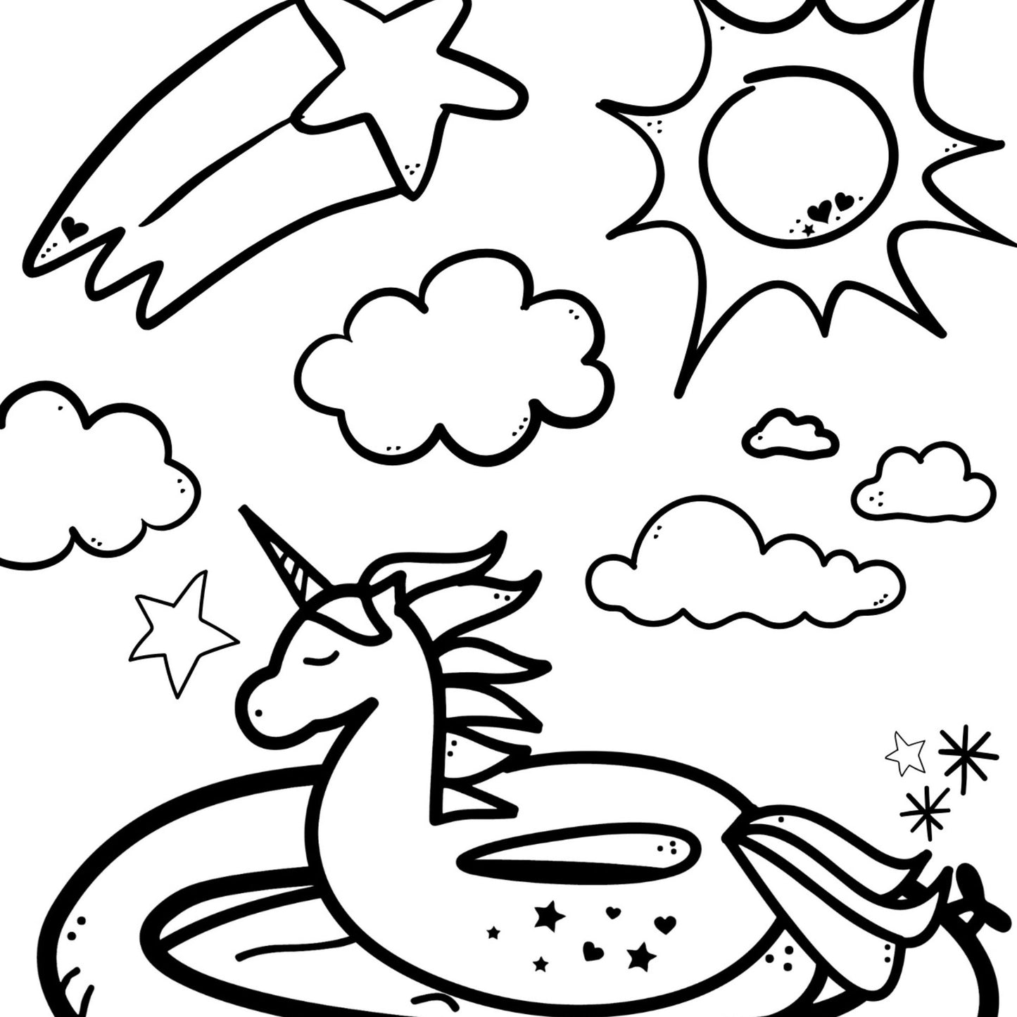 FREE Summer Coloring Page - Instant Download