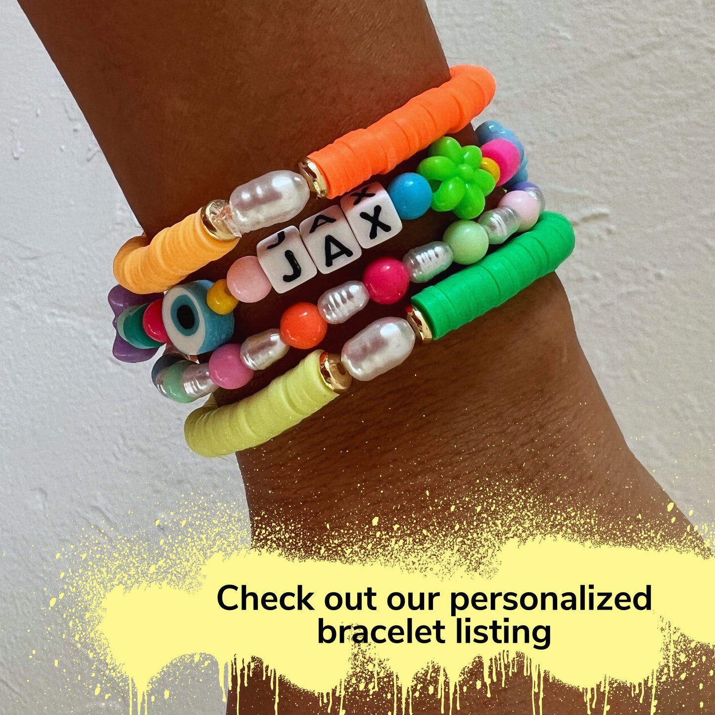 Bright Beaded Bracelet Set