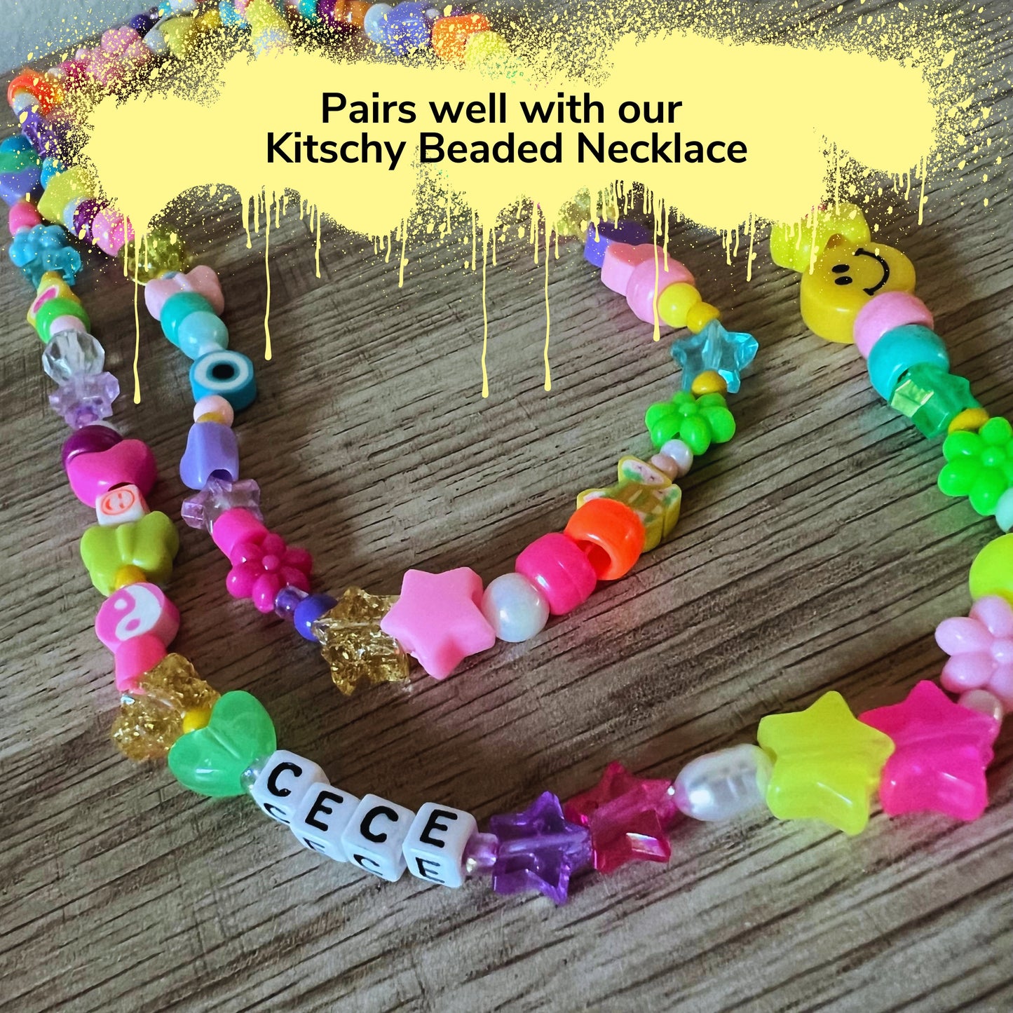 Personalized Playful Beaded Necklace