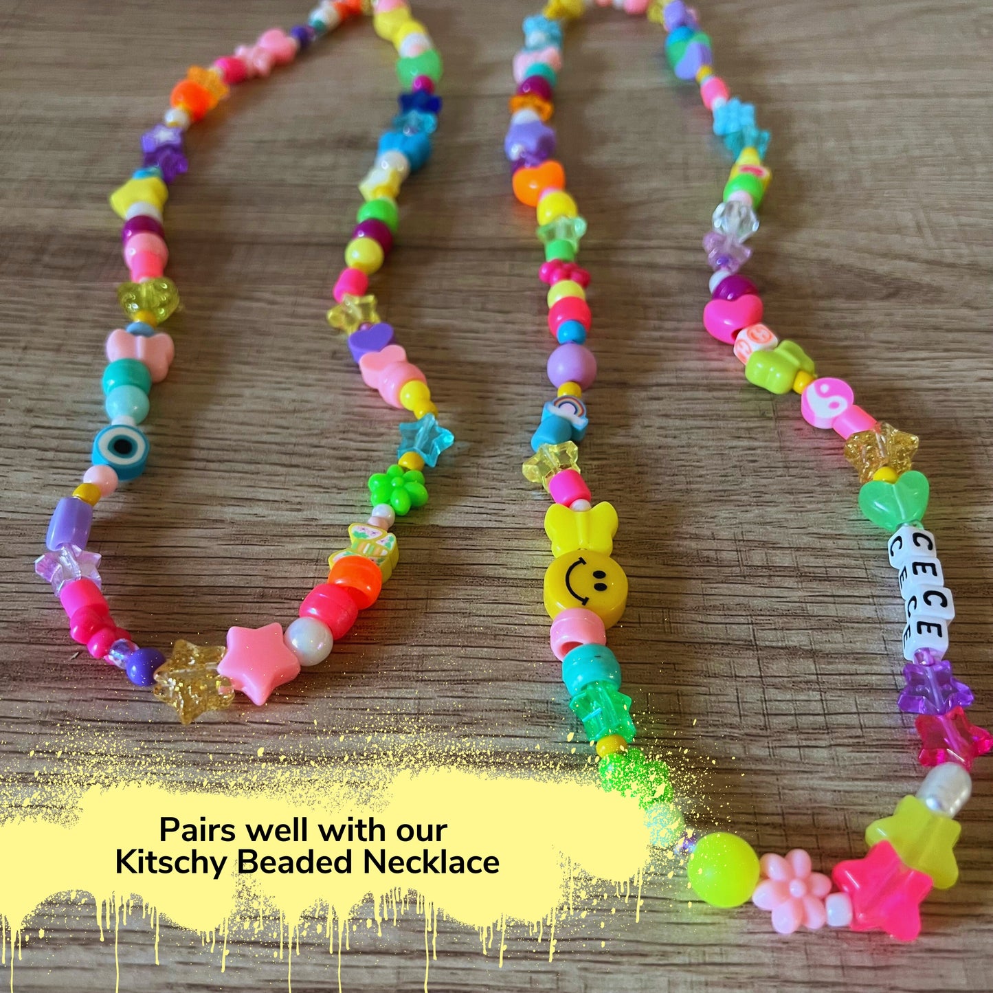Personalized Playful Beaded Necklace