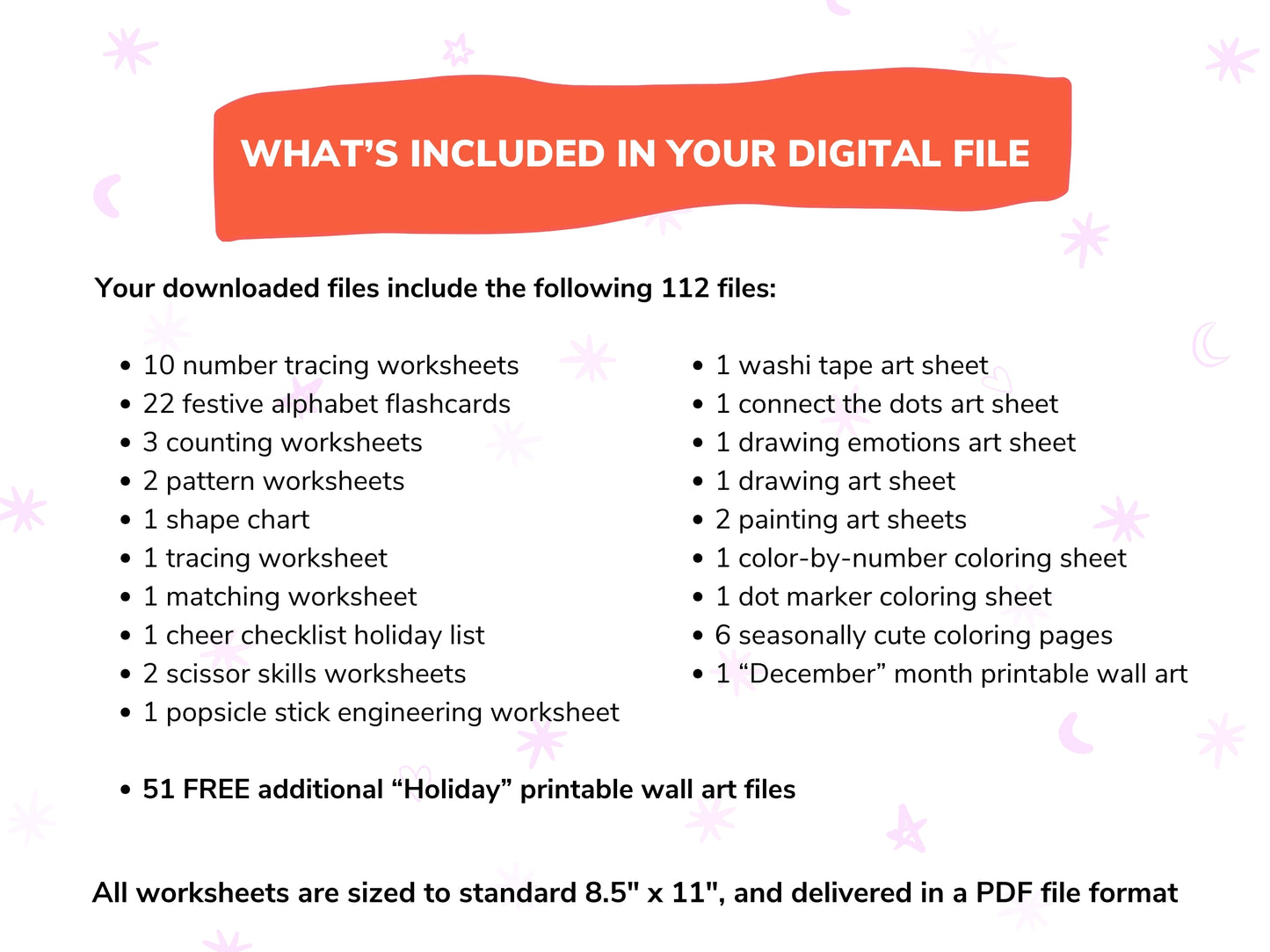 Holiday Kids Worksheets / Downloadable File / Digital Worksheets