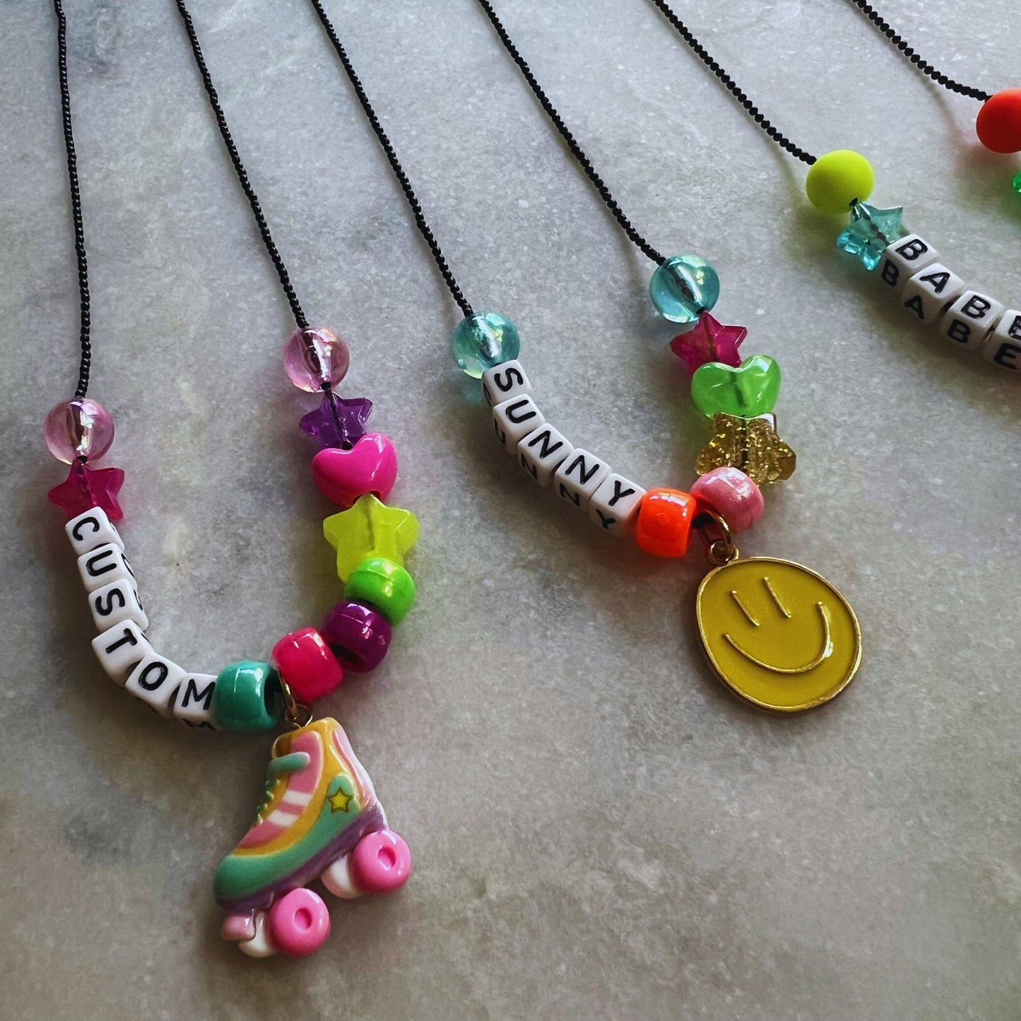 Personalized Summer Charm Necklace
