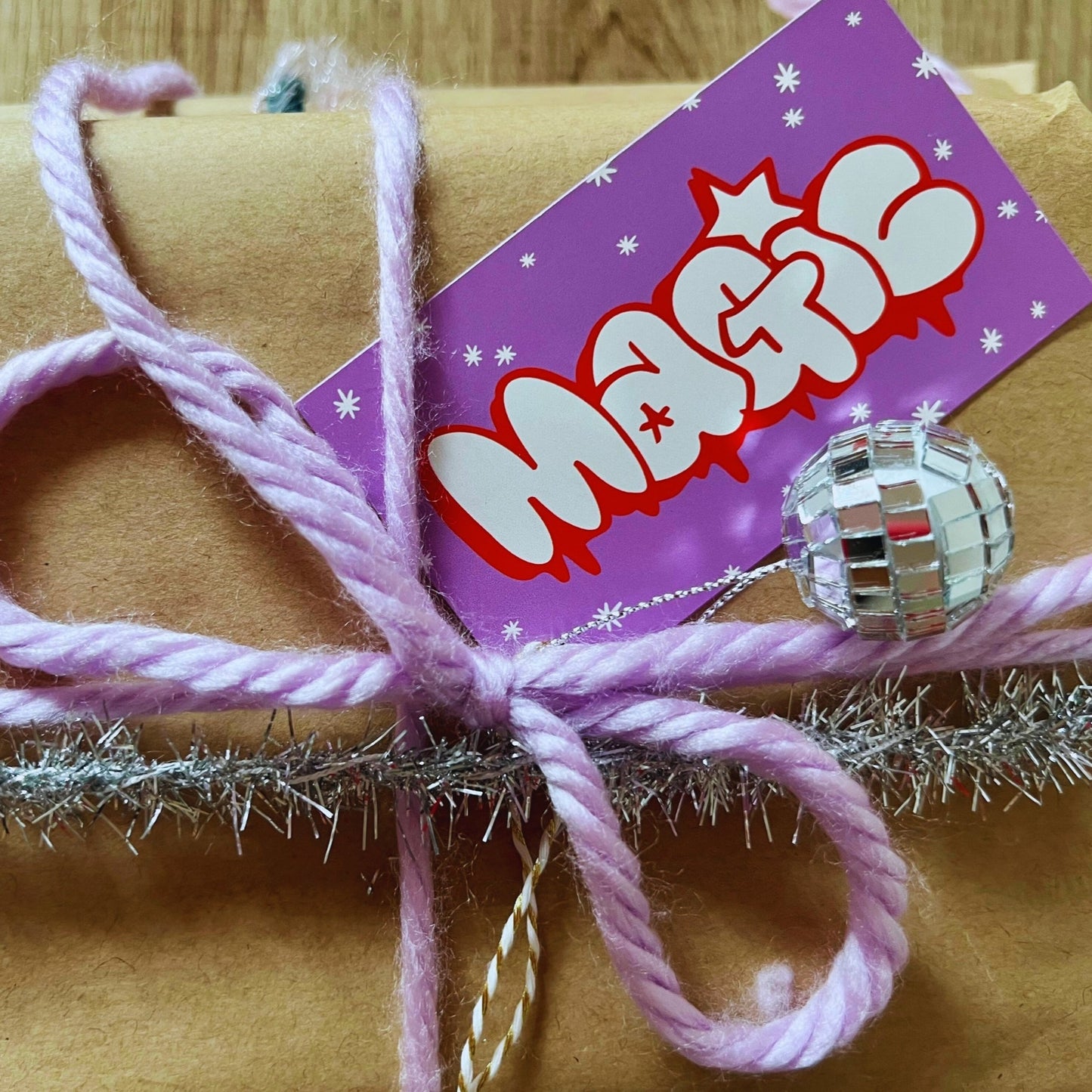 Graffiti-meets-Whimsy Holiday Gift Tags — Designed by us!