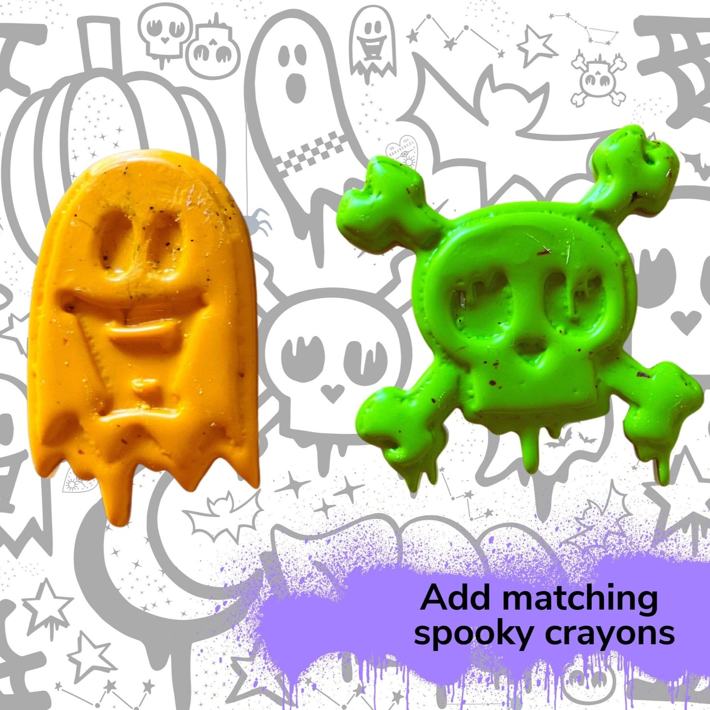 Halloween Graffiti Coloring Page - Instant Download